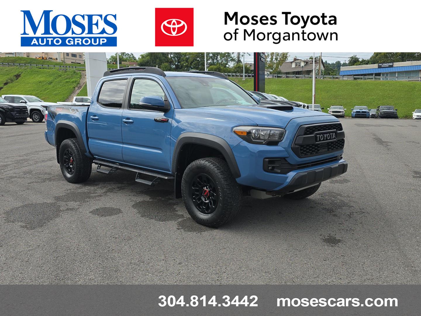 Cavalry Blue 2018 Toyota Tacoma Pickup Truck Four-Wheel Drive Automatic