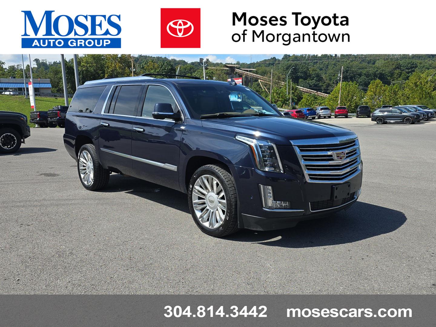 Dark Adriatic Blue Metallic 2017 Cadillac Escalade ESV SUV / Crossover Four-Wheel Drive 8-Speed Automatic