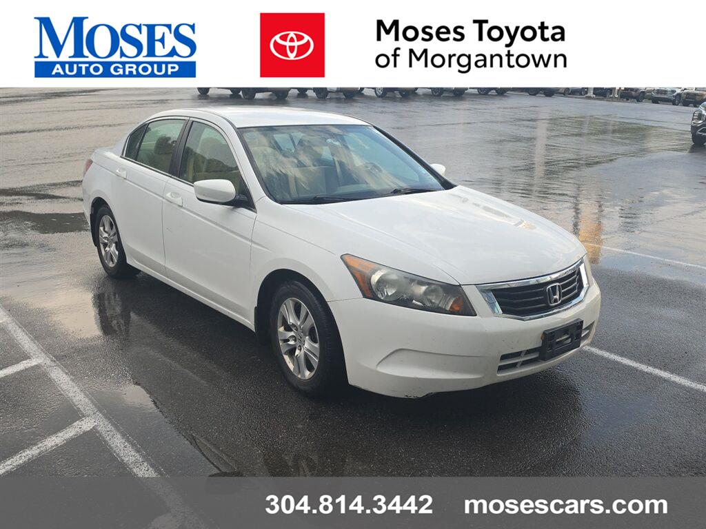 Taffeta White 2009 Honda Accord Sedan Front-Wheel Drive Automatic