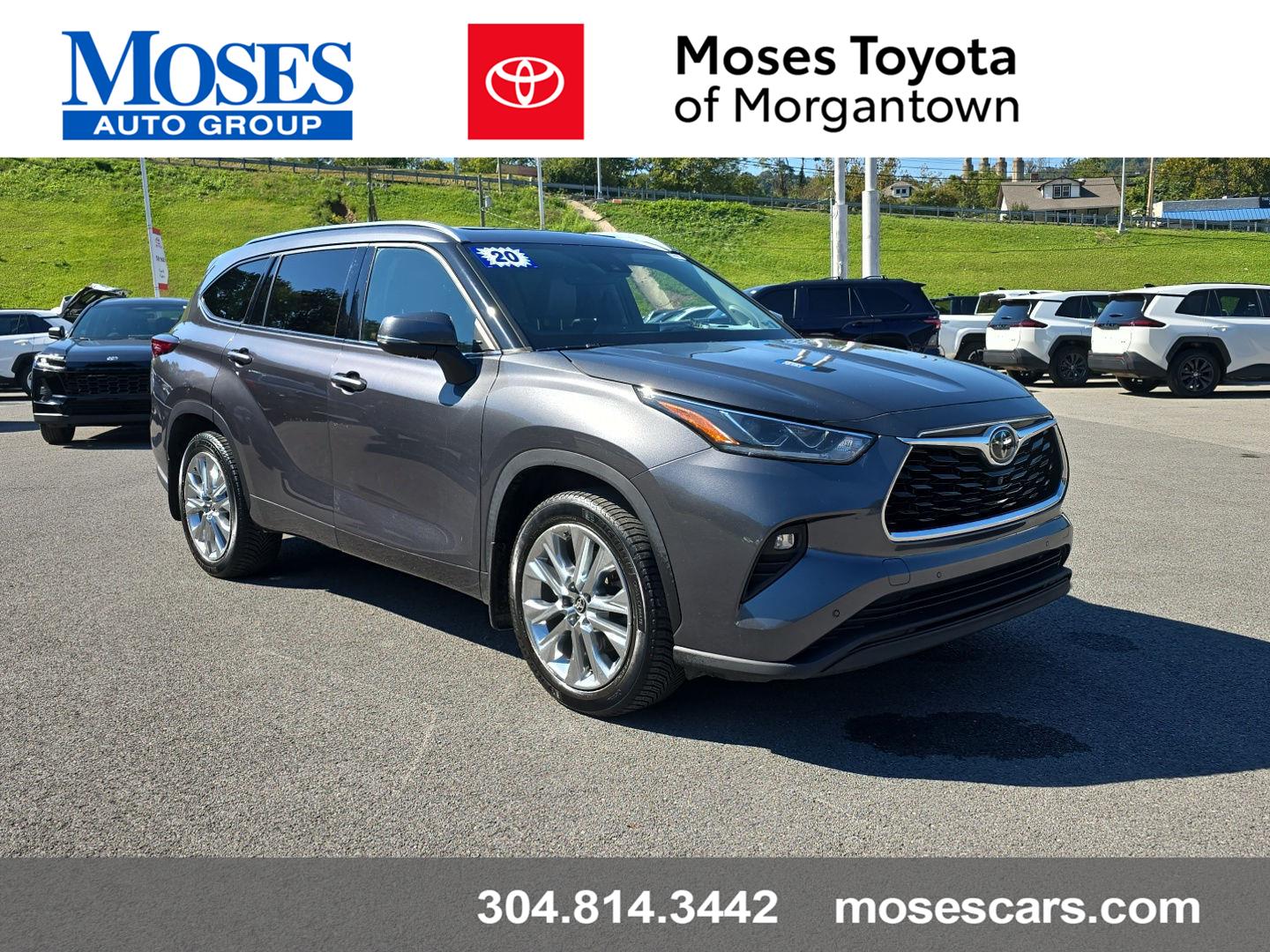 Magnetic Gray Metallic 2020 Toyota Highlander SUV / Crossover All-Wheel Drive Automatic