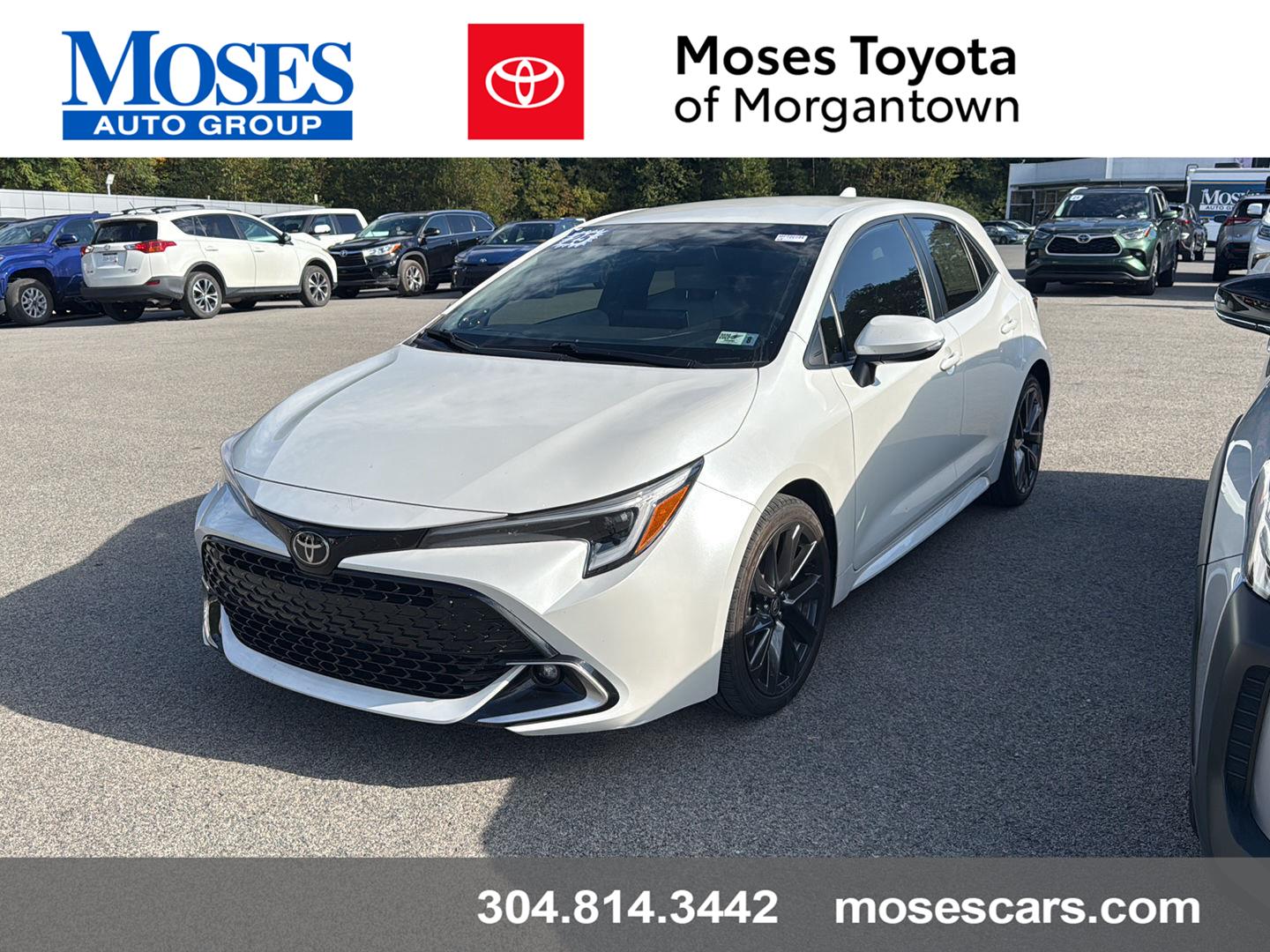 White (Wind Chill Pearl) 2025 Toyota Corolla Hatchback Hatchback Front-Wheel Drive Continuously Variable Transmission