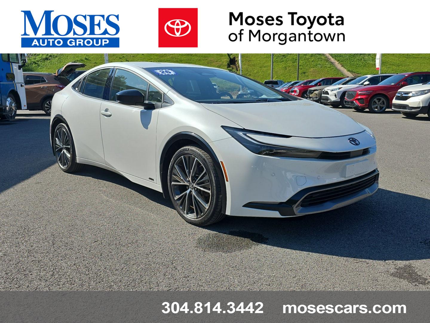 White (Wind Chill Pearl) 2026 Toyota Prius Hatchback All-Wheel Drive Continuously Variable Transmission