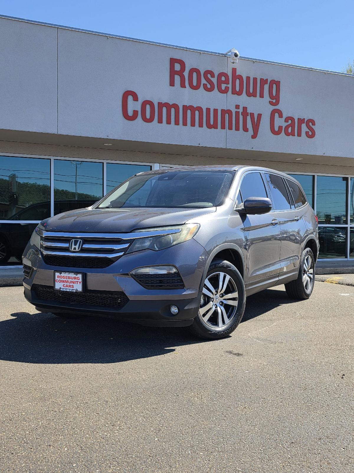 Gray (Modern Steel Metallic) 2017 Honda Pilot EX-L AWD with Honda Sensing SUV / Crossover All-Wheel Drive Automatic