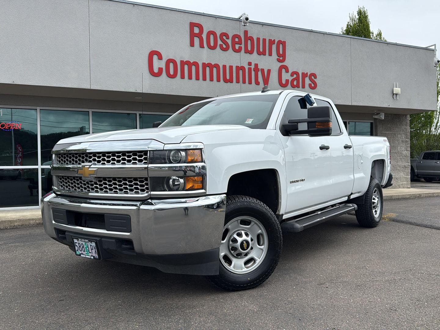 Summit White 2019 Chevrolet Silverado 2500HD Work Truck Double Cab 4WD Pickup Truck Four-Wheel Drive 6-Speed Automatic