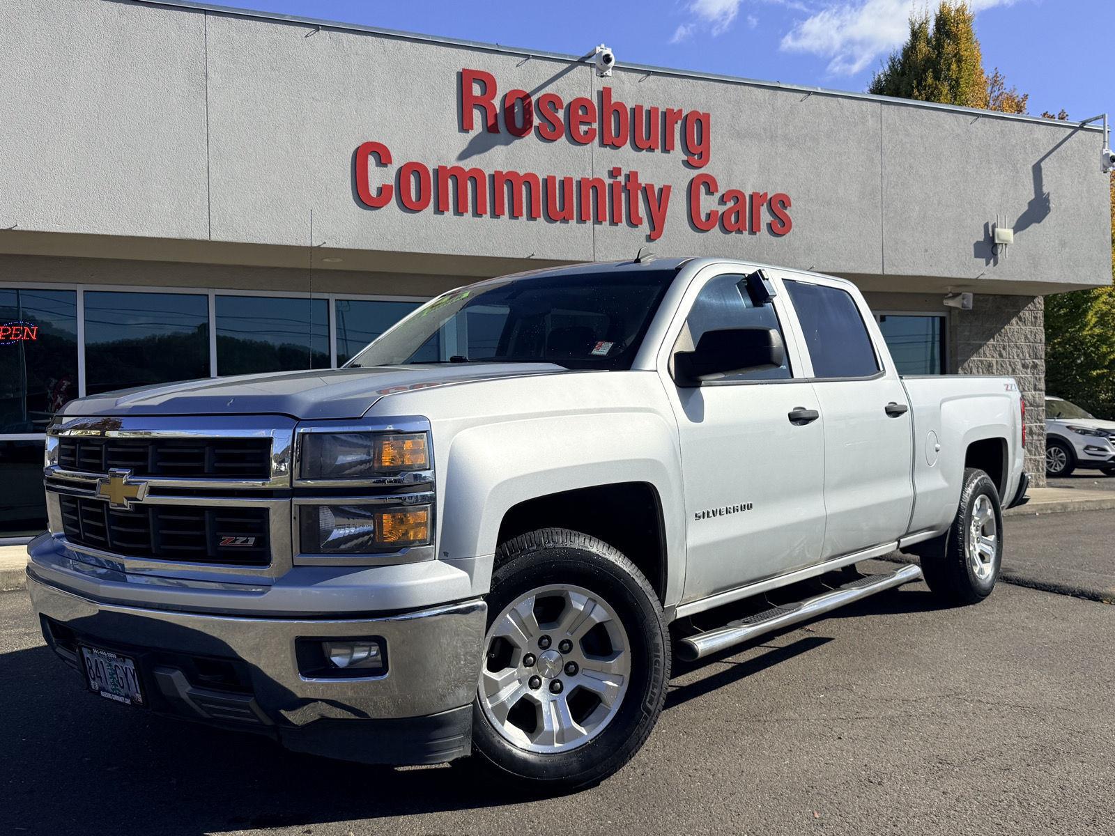 Silver Ice Metallic 2014 Chevrolet Silverado 1500 Pickup Truck Four-Wheel Drive 6-Speed Automatic