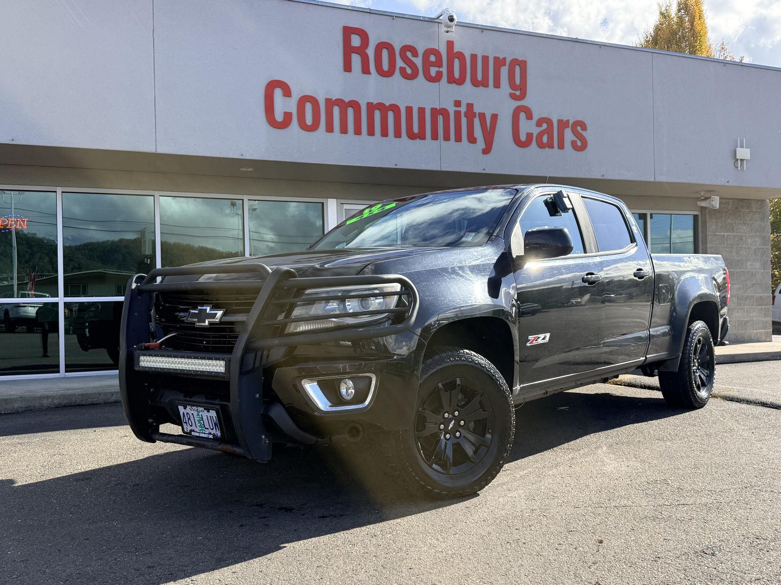 Black 2019 Chevrolet Colorado Pickup Truck Four-Wheel Drive 8-Speed Automatic