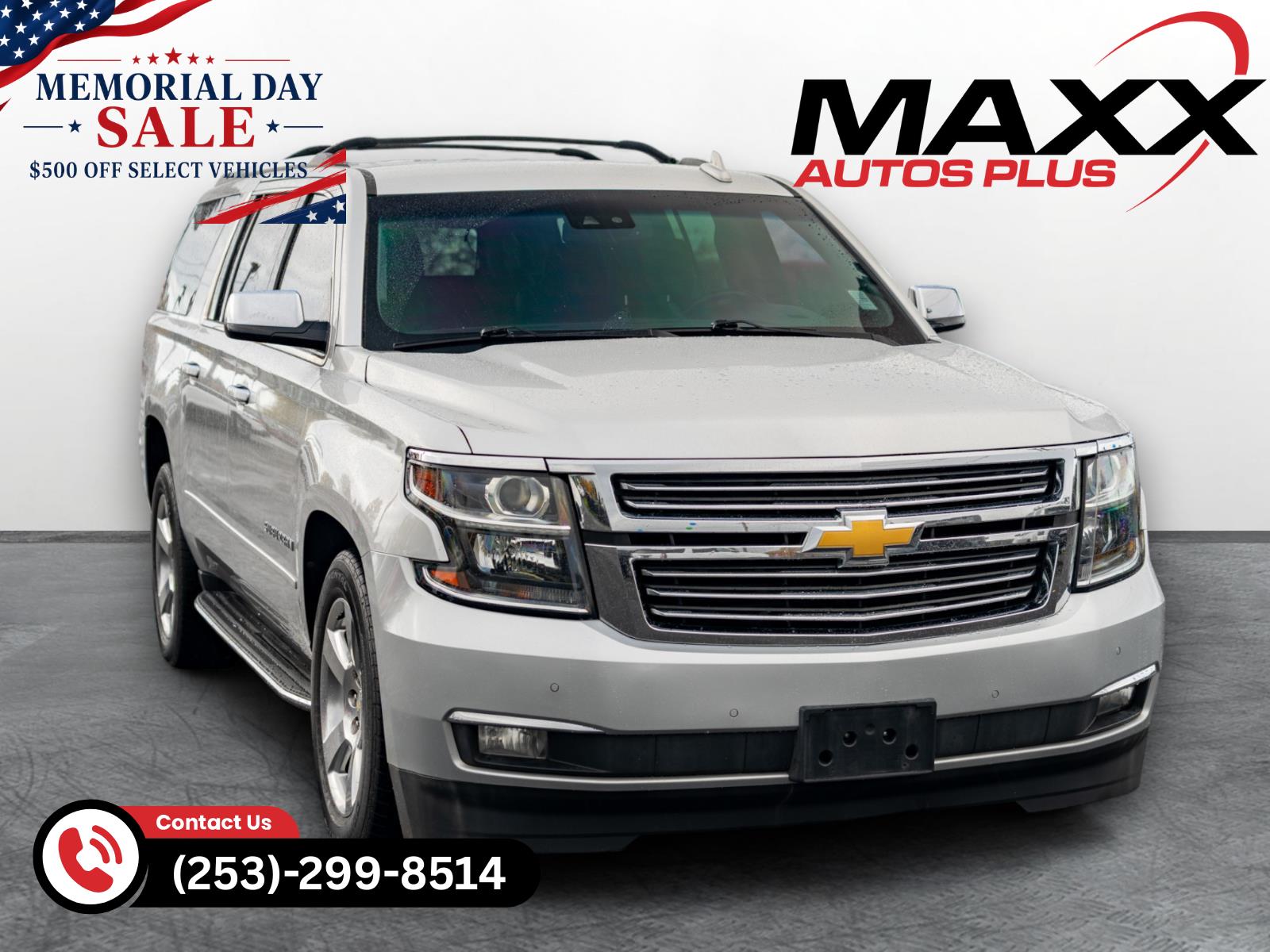 Silver Ice Metallic 2020 Chevrolet Suburban 1500 Premier 4WD SUV / Crossover Four-Wheel Drive 6-Speed Automatic