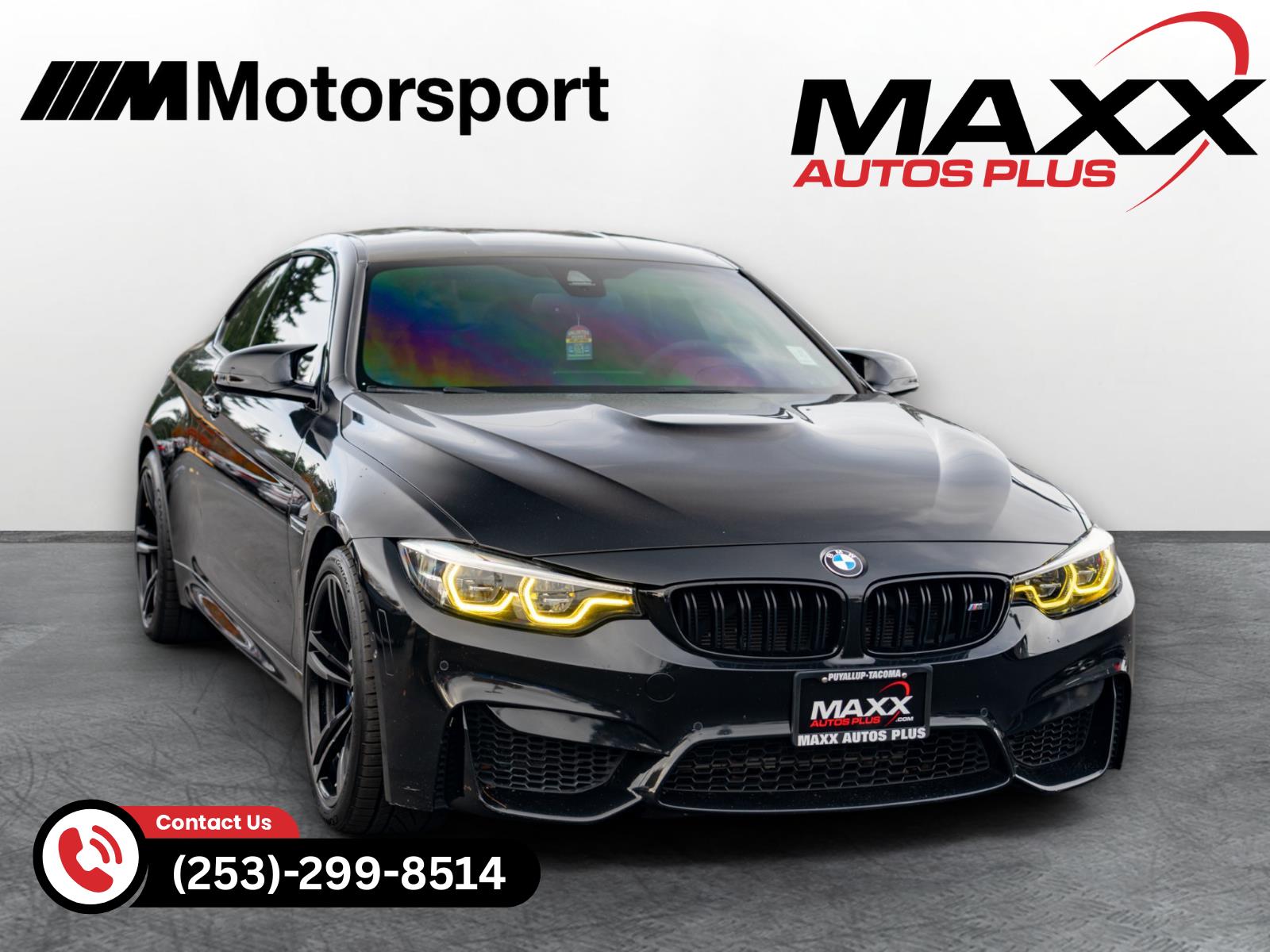 Black Sapphire Metallic 2018 BMW M4 Coupe RWD Coupe Rear-Wheel Drive 6-Speed Manual