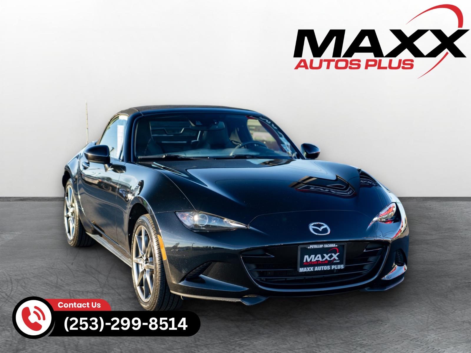 Jet Black Mica 2016 Mazda MX-5 Miata Grand Touring Convertible Convertible Rear-Wheel Drive Manual