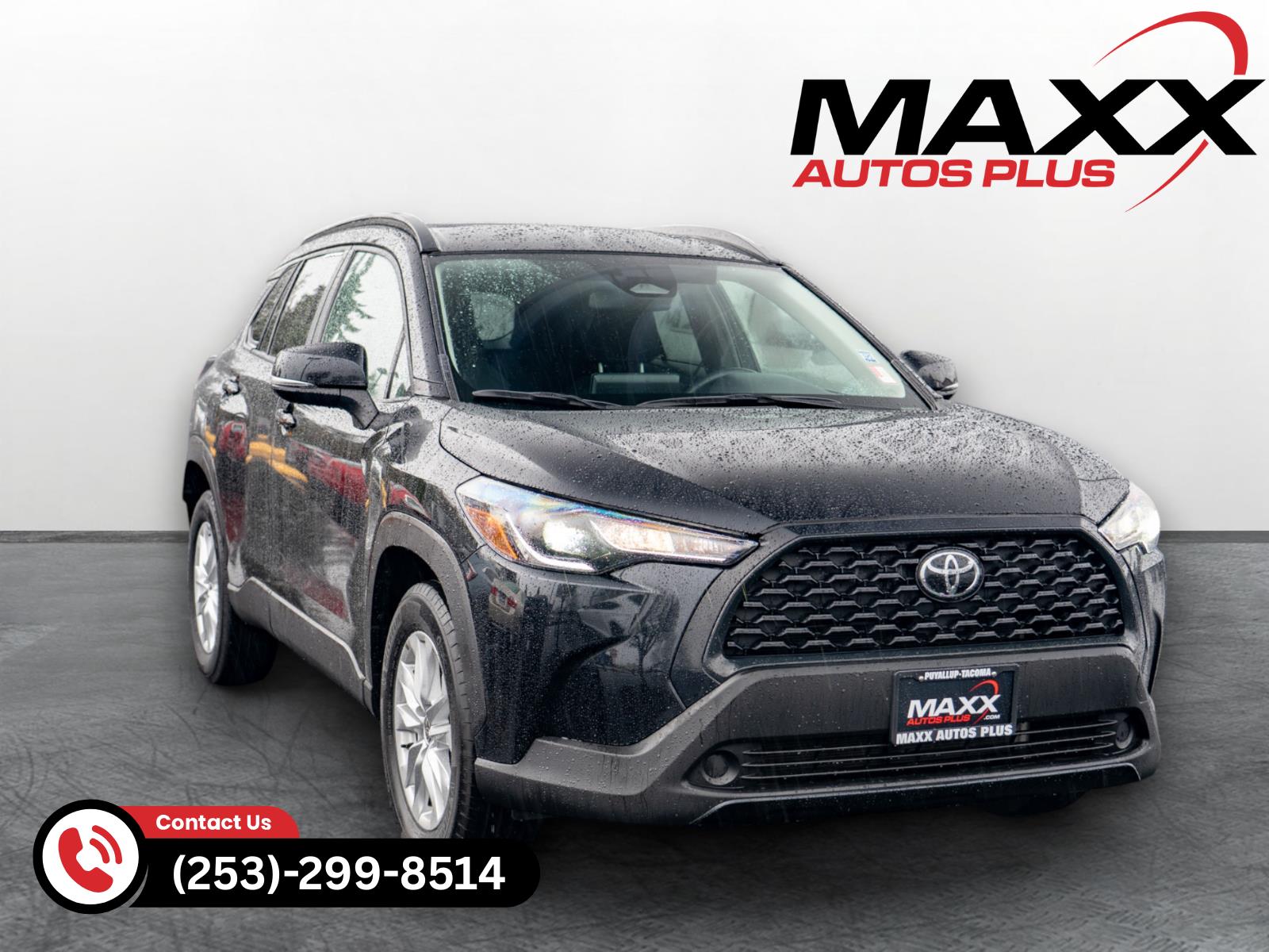 Jet Black 2025 Toyota Corolla Cross LE FWD SUV / Crossover Front-Wheel Drive Continuously Variable Transmission