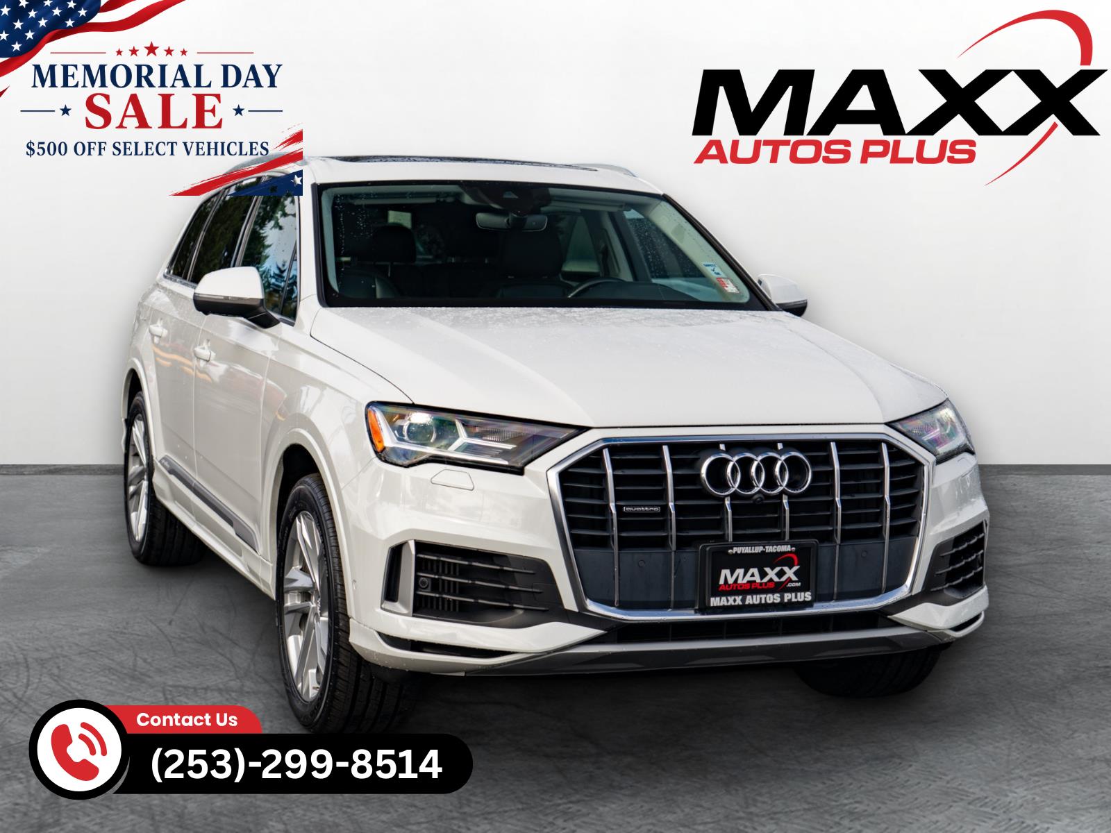 Carrara White 2020 Audi Q7 quattro Premium Plus 55 TFSI SUV / Crossover All-Wheel Drive Automatic