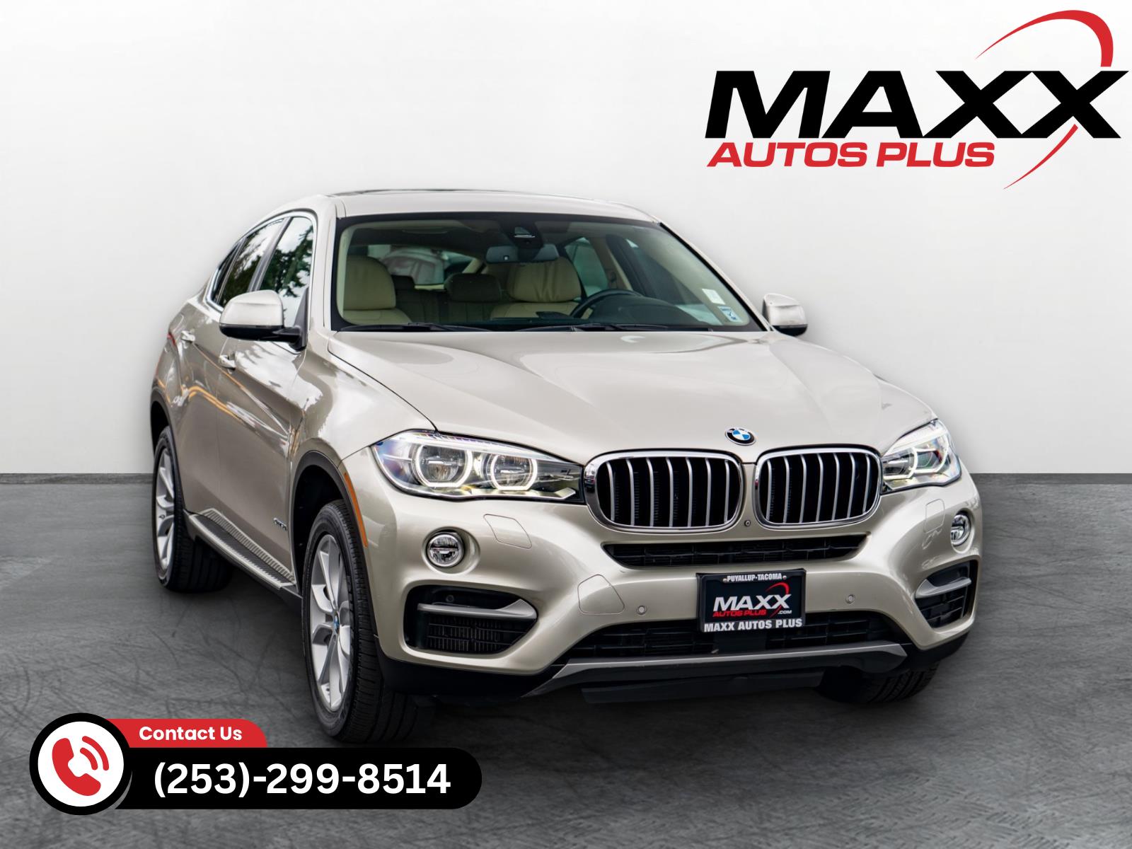 Mineral Silver Metallic 2015 BMW X6 xDrive50i AWD SUV / Crossover All-Wheel Drive Automatic