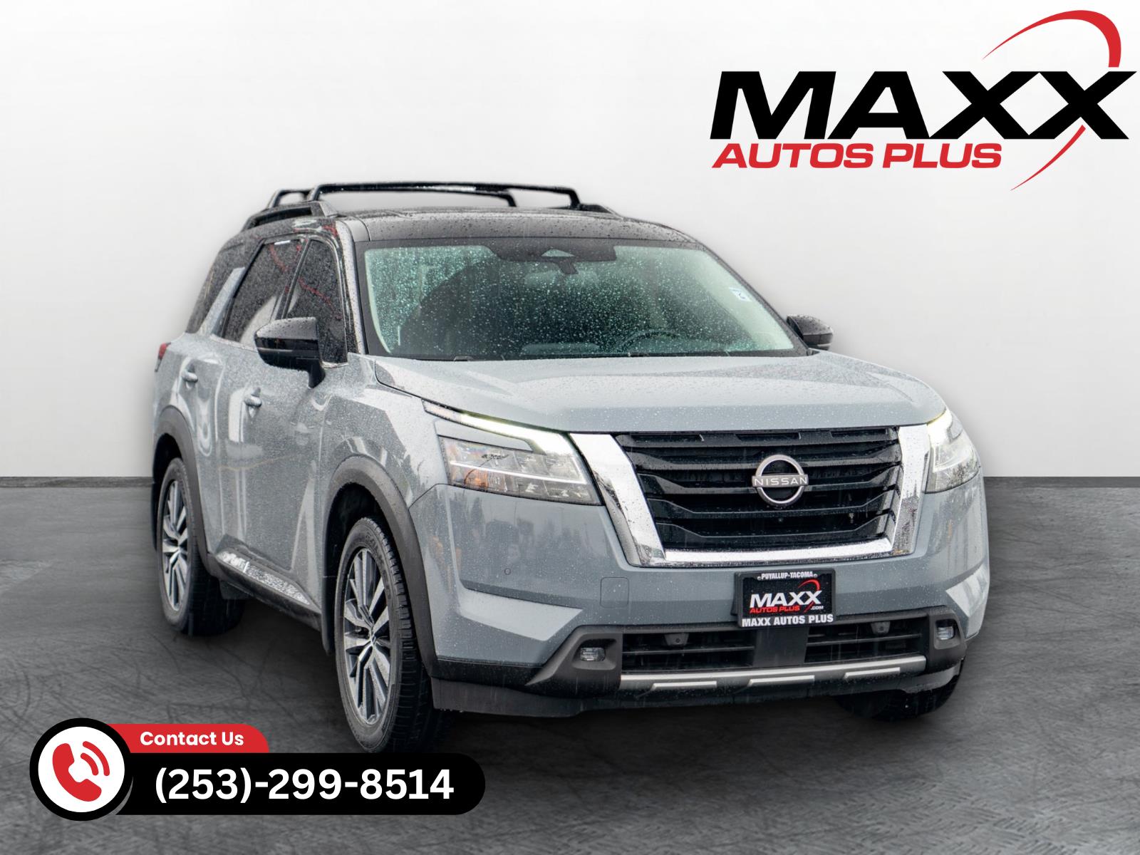 Solid Gray/Super Black 2022 Nissan Pathfinder Platinum FWD SUV / Crossover Front-Wheel Drive Automatic