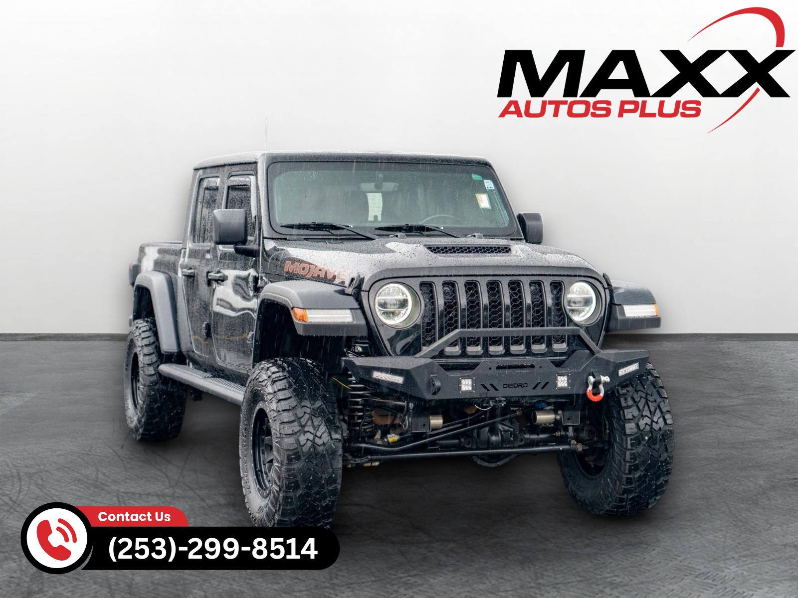 Black Clearcoat 2022 Jeep Gladiator Mojave Crew Cab 4WD Pickup Truck Four-Wheel Drive 6-Speed Manual