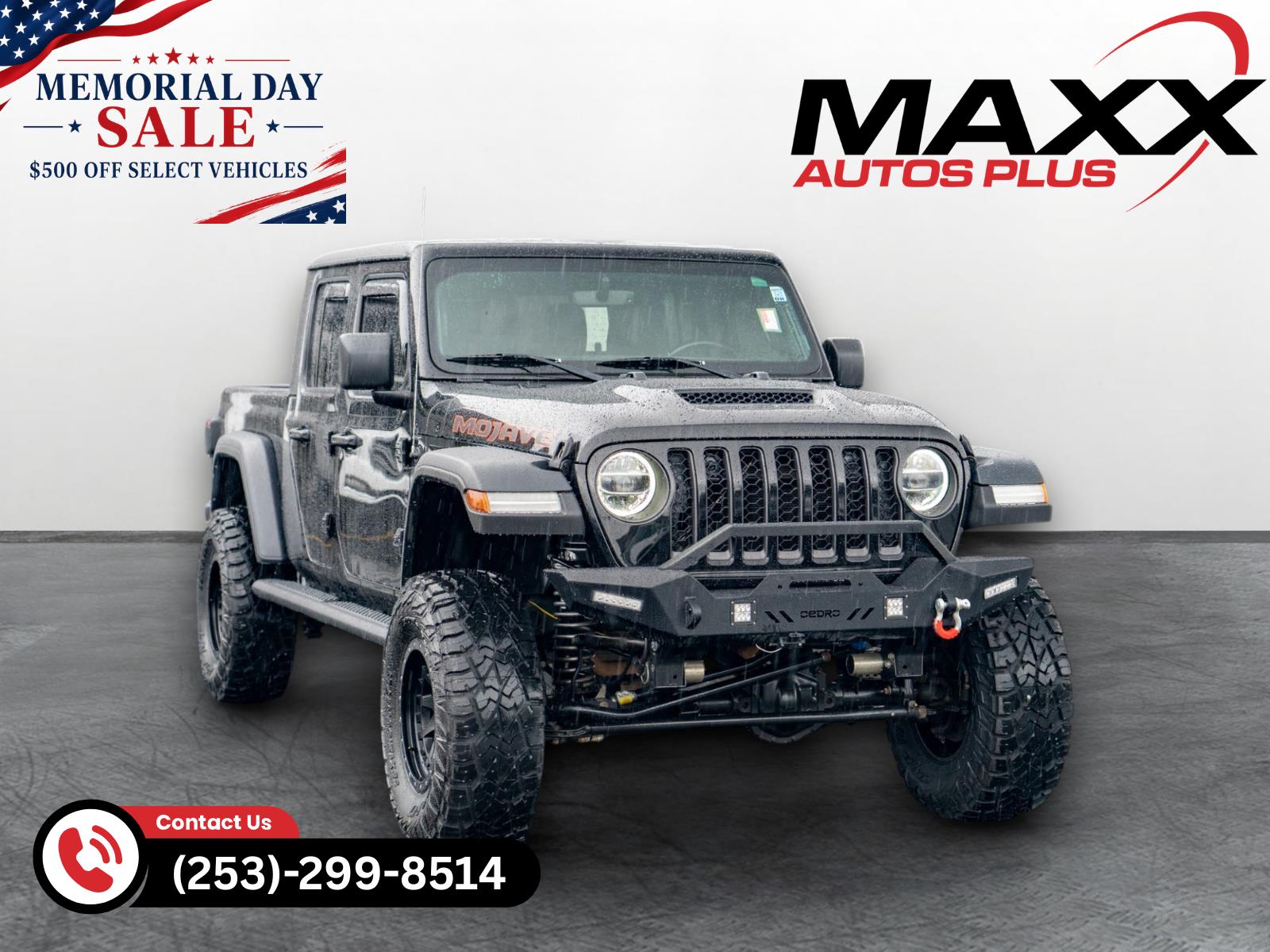 Black Clearcoat 2022 Jeep Gladiator Mojave Crew Cab 4WD Pickup Truck Four-Wheel Drive 6-Speed Manual