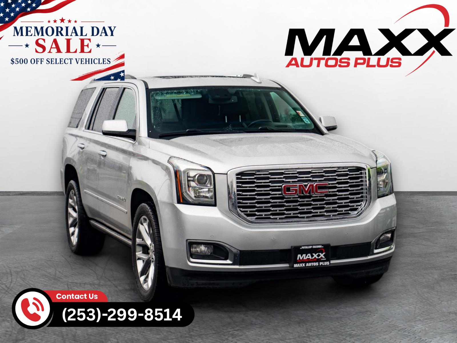 Quicksilver Metallic 2018 GMC Yukon Denali 4WD SUV / Crossover Four-Wheel Drive Automatic