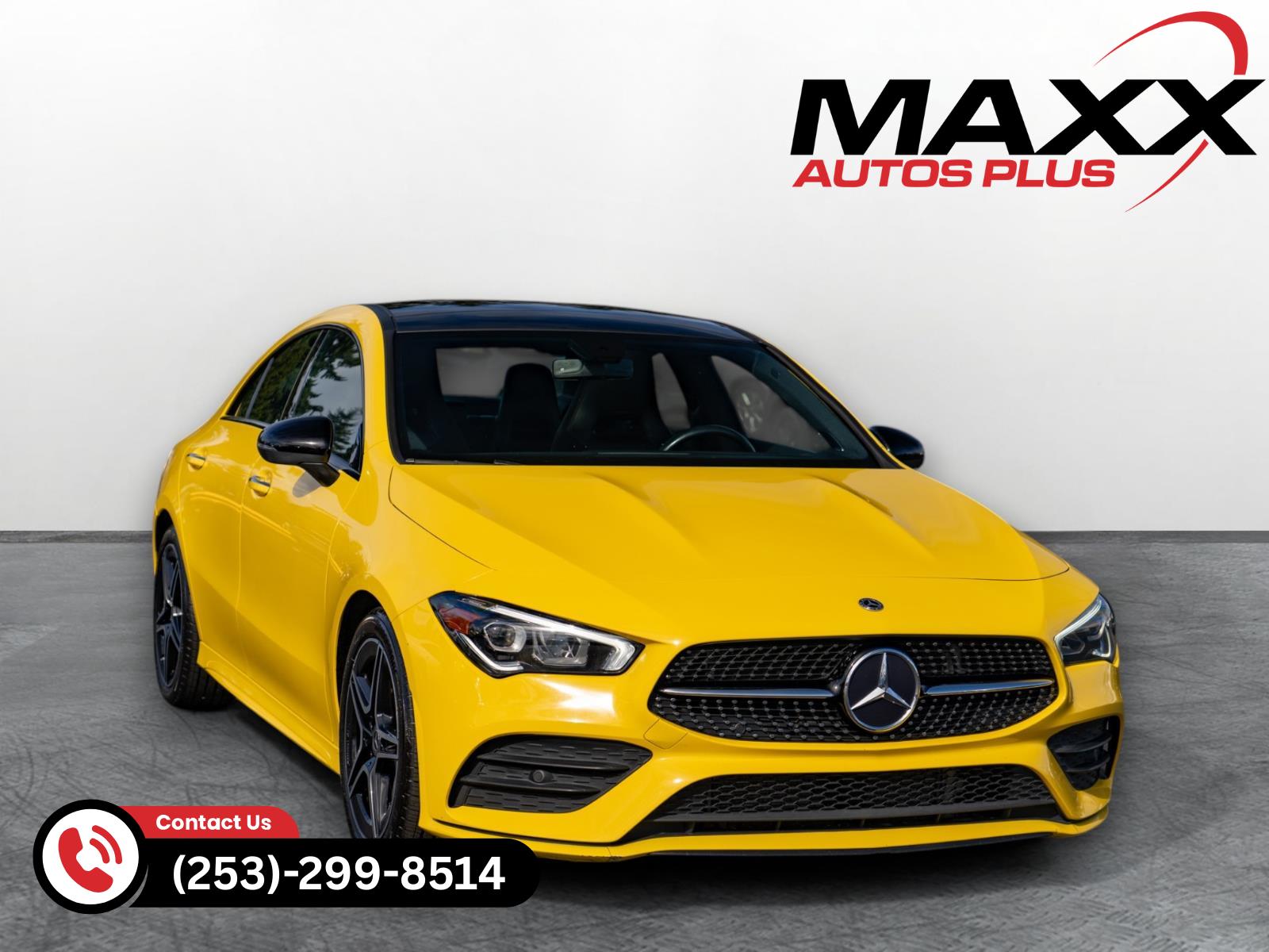 Sun Yellow 2021 Mercedes-Benz CLA Coupe All-Wheel Drive Automatic