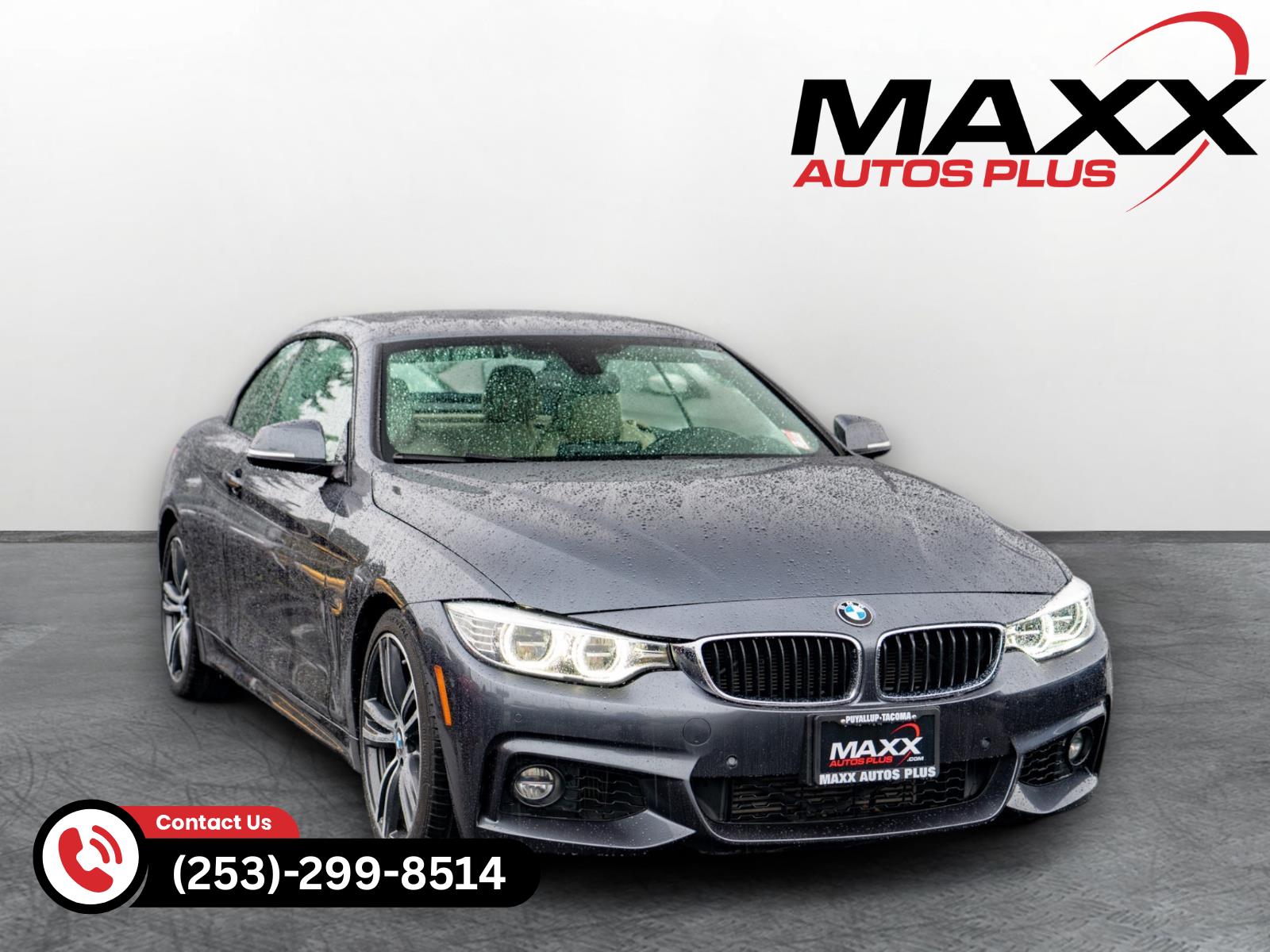 Mineral Gray Metallic 2015 BMW 4 Series 435i Convertible RWD Convertible Rear-Wheel Drive Automatic