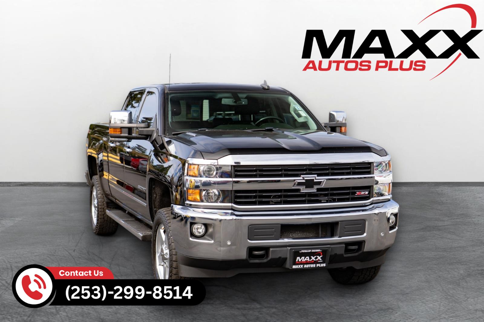 Black 2015 Chevrolet Silverado 2500HD Pickup Truck Four-Wheel Drive 6-Speed Automatic