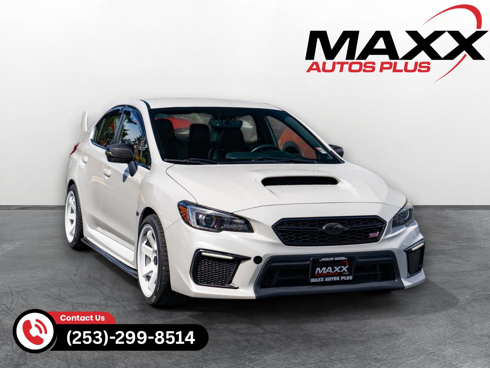 Crystal White Pearl 2018 Subaru WRX STI AWD Sedan All-Wheel Drive Manual