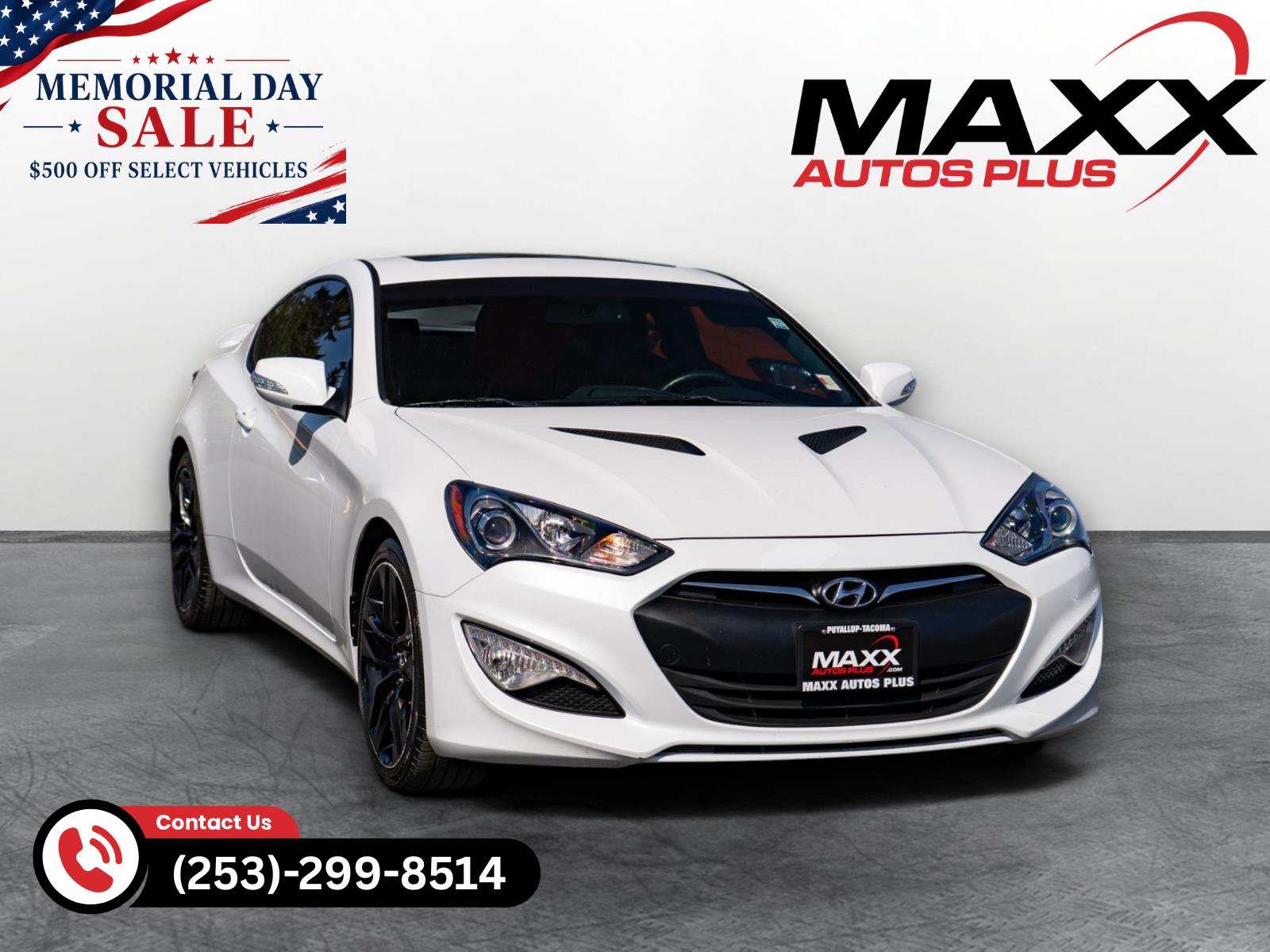 Casablanca White Pearl 2016 Hyundai Genesis Coupe 3.8 Ultimate RWD with Black Interior Coupe Rear-Wheel Drive Automatic