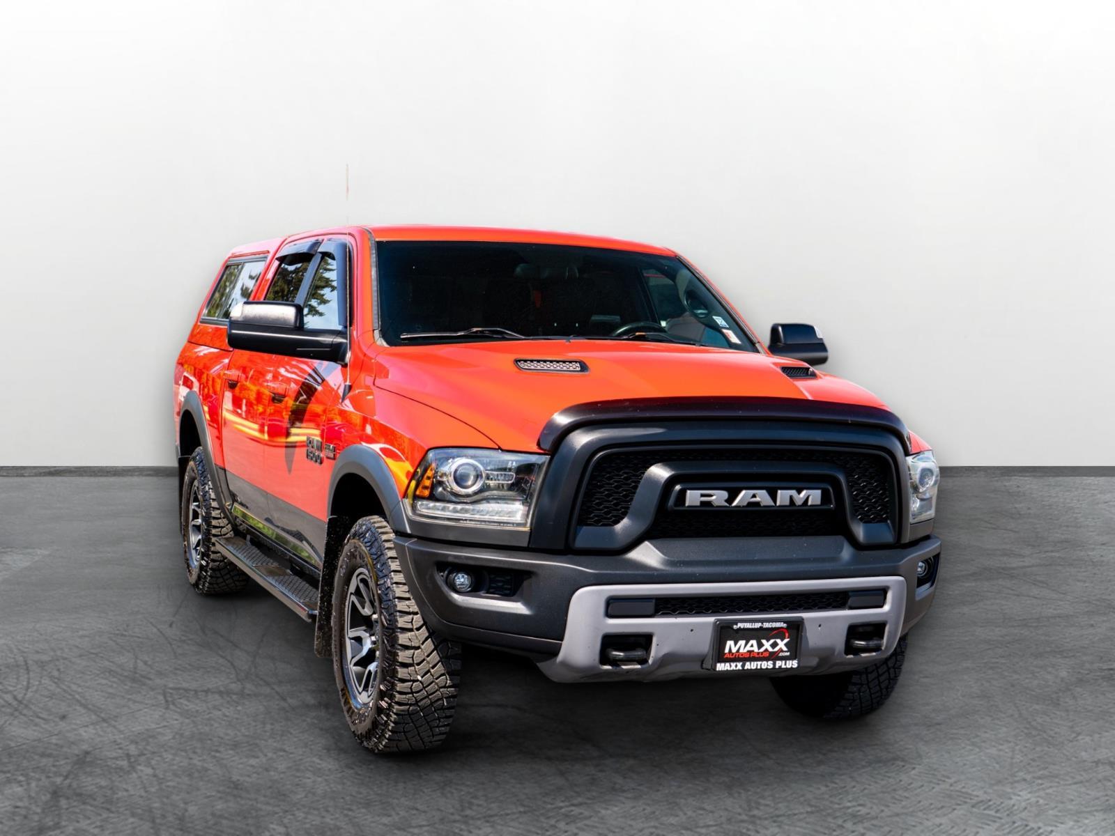 Flame Red 2016 RAM 1500 Pickup Truck Four-Wheel Drive 8-Speed Automatic