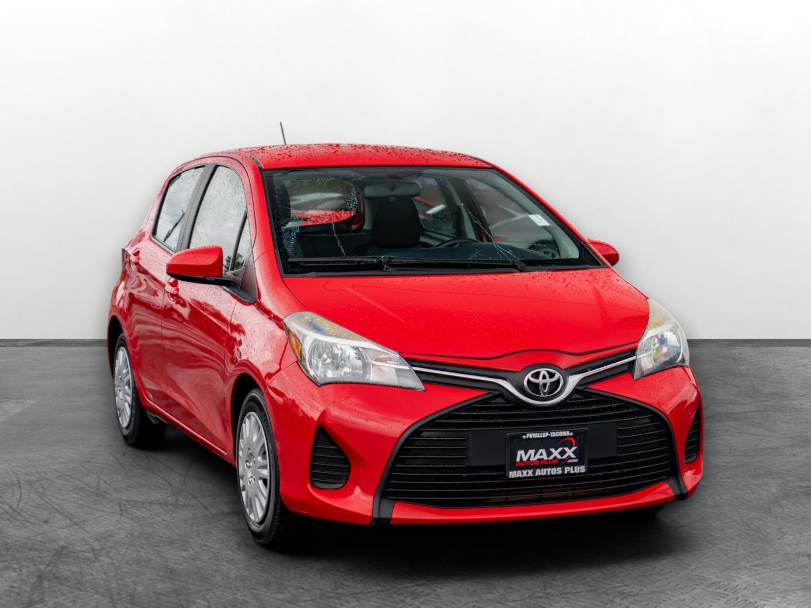 Absolutely Red 2015 Toyota Yaris Hatchback Front-Wheel Drive Automatic