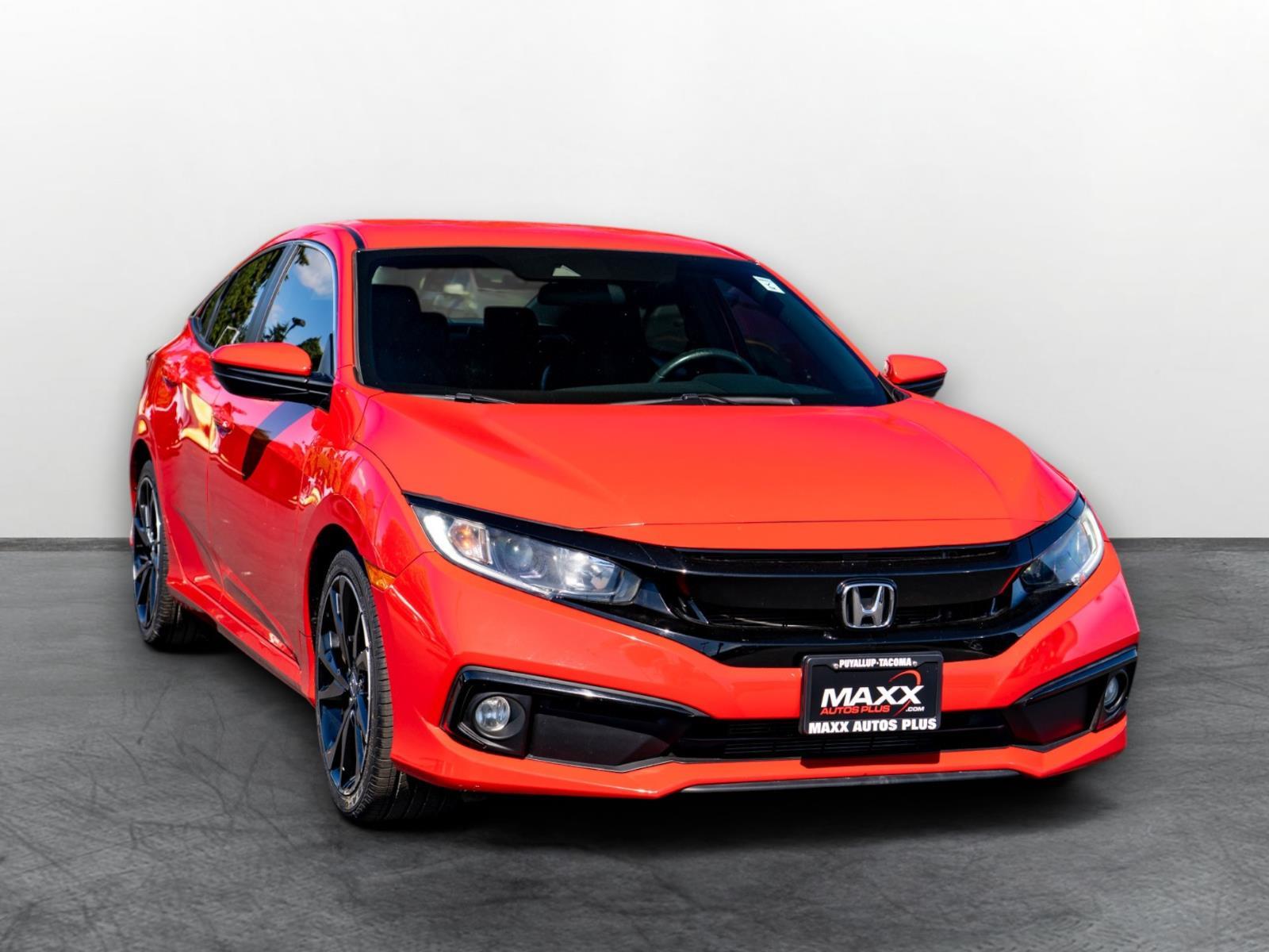 Rallye Red 2020 Honda Civic Sedan Front-Wheel Drive 7-Speed CVT