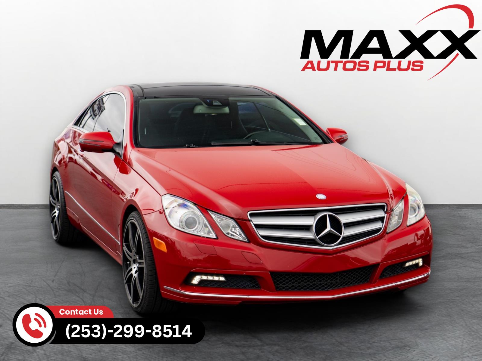 Mars Red 2010 Mercedes-Benz E-Class Coupe Rear-Wheel Drive Automatic