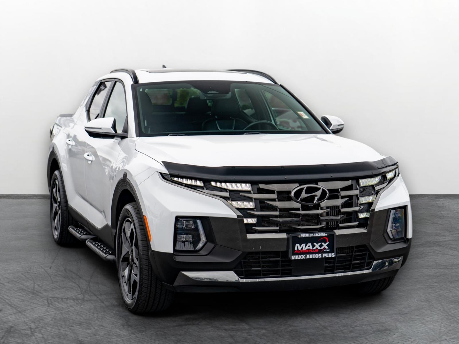 Ice White 2022 Hyundai Santa Cruz Pickup Truck All-Wheel Drive Automatic