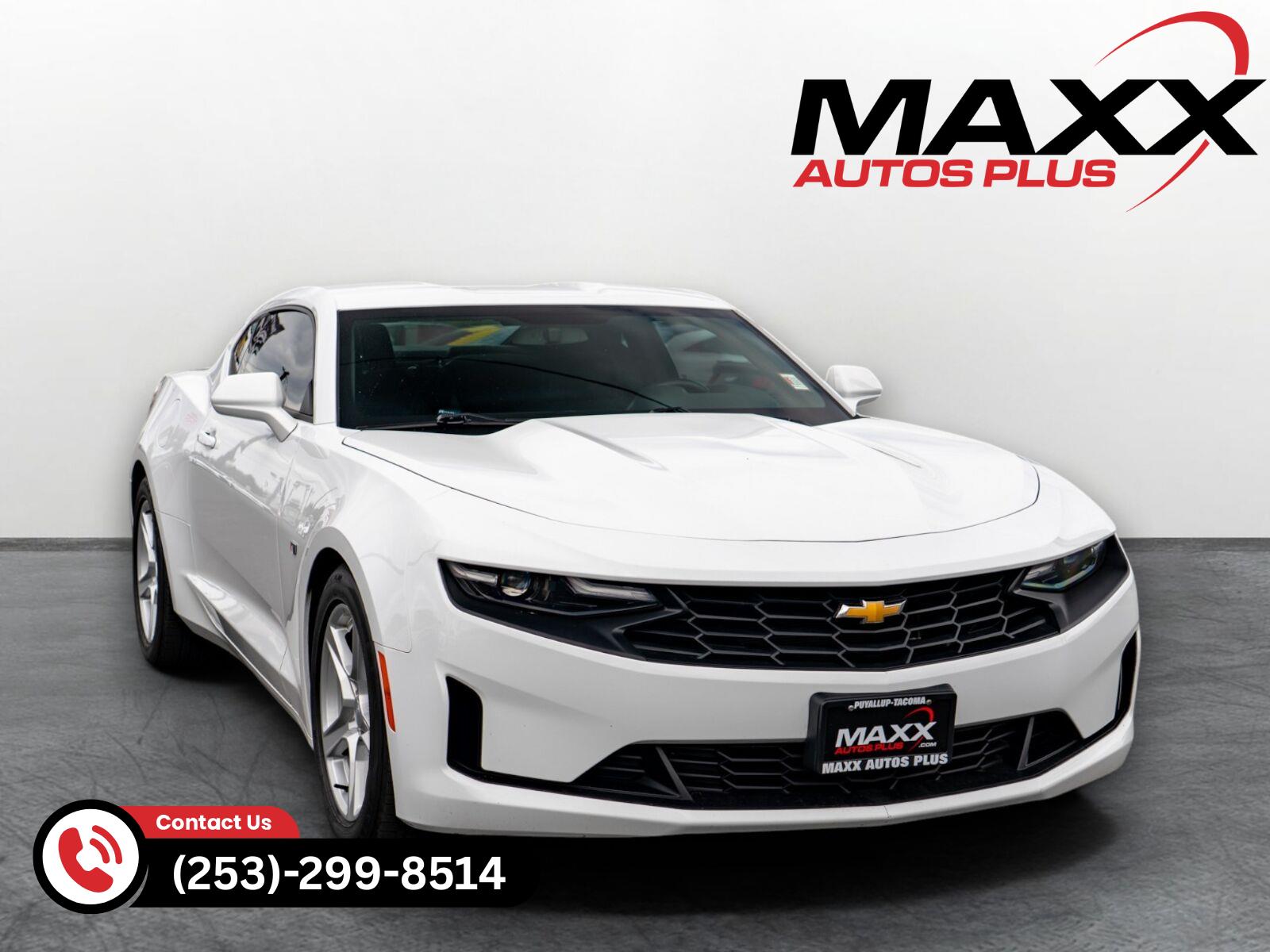 Summit White 2023 Chevrolet Camaro Coupe Rear-Wheel Drive Automatic
