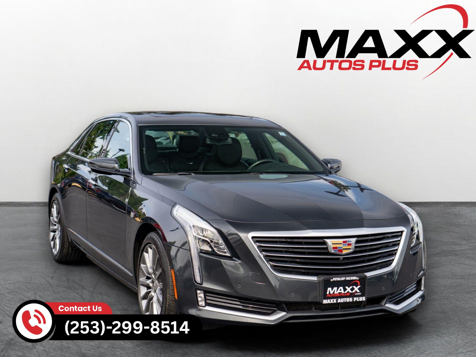 Phantom Gray Metallic 2017 Cadillac CT6 Sedan All-Wheel Drive 8-Speed Automatic