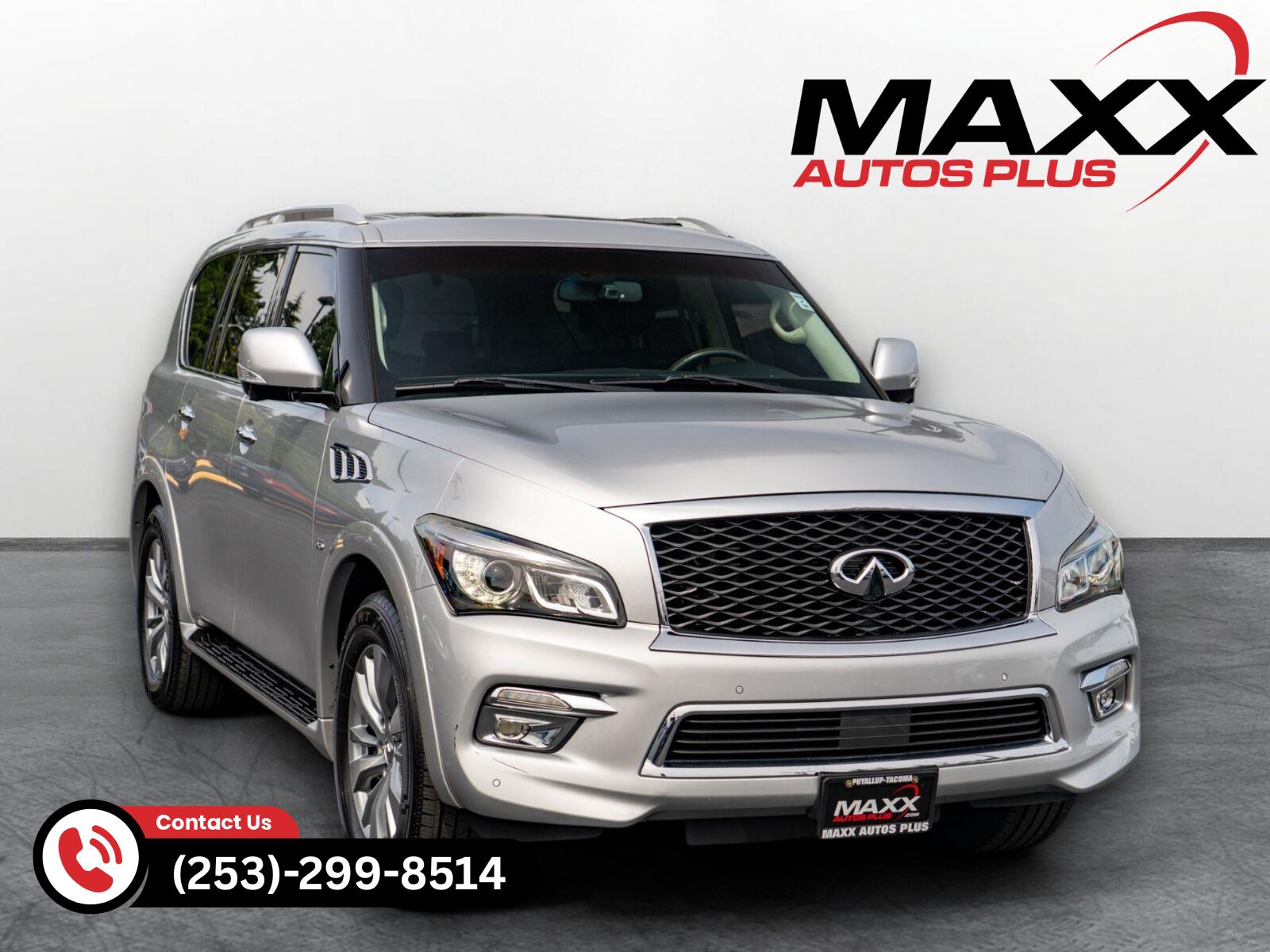 Gray (Liquid Platinum) 2015 INFINITI QX80 SUV / Crossover Rear-Wheel Drive Automatic