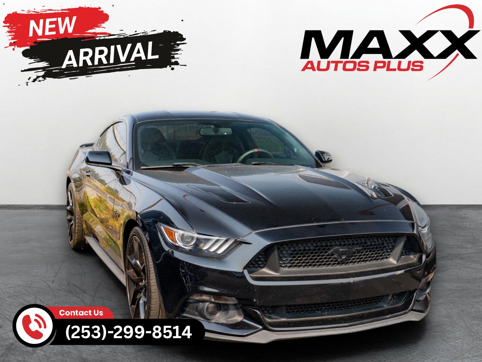 Shadow Black 2016 Ford Mustang Coupe Rear-Wheel Drive 6-Speed Manual