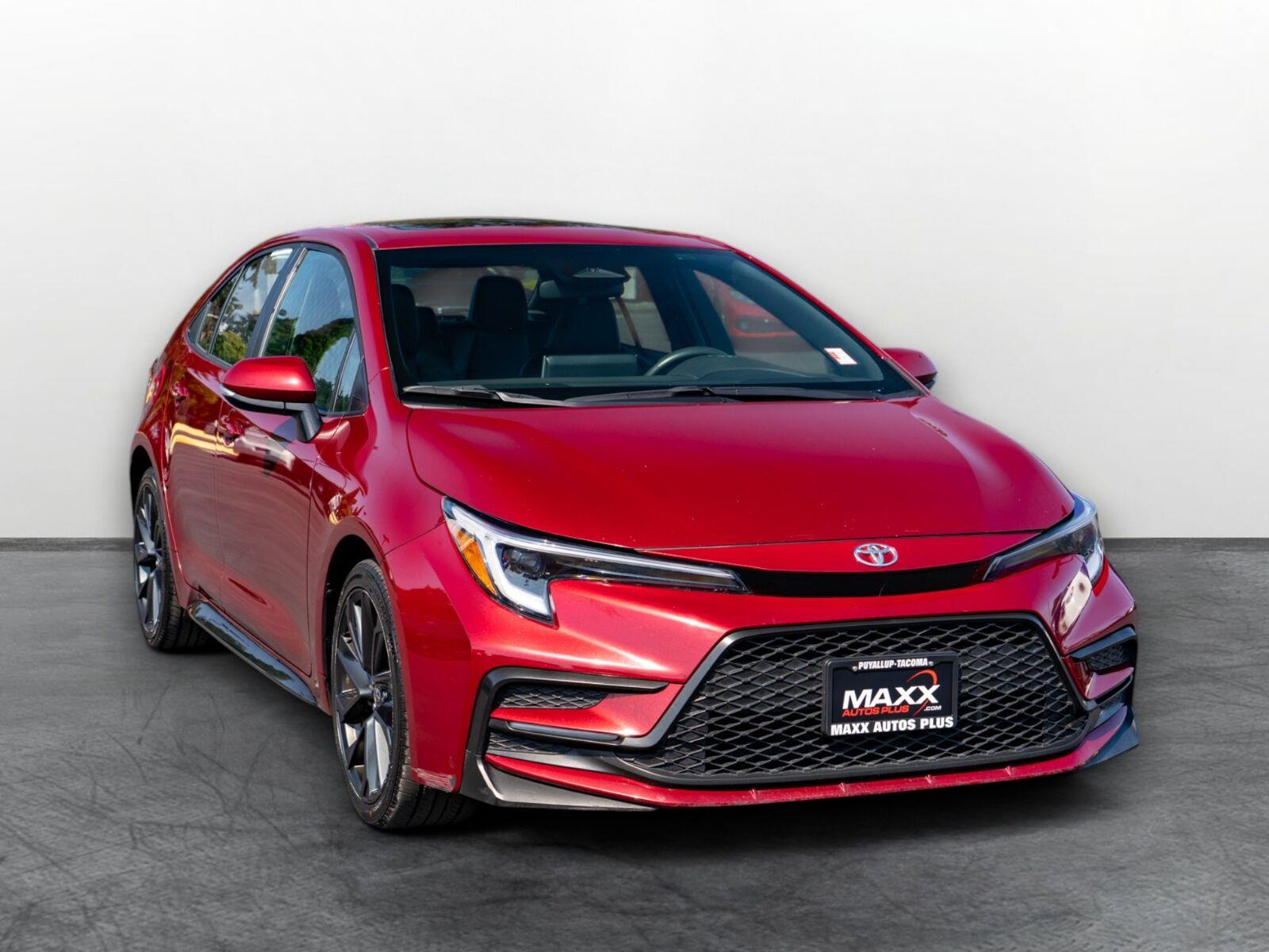 Red (Ruby Flare Pearl) 2024 Toyota Corolla Sedan Front-Wheel Drive Continuously Variable Transmission