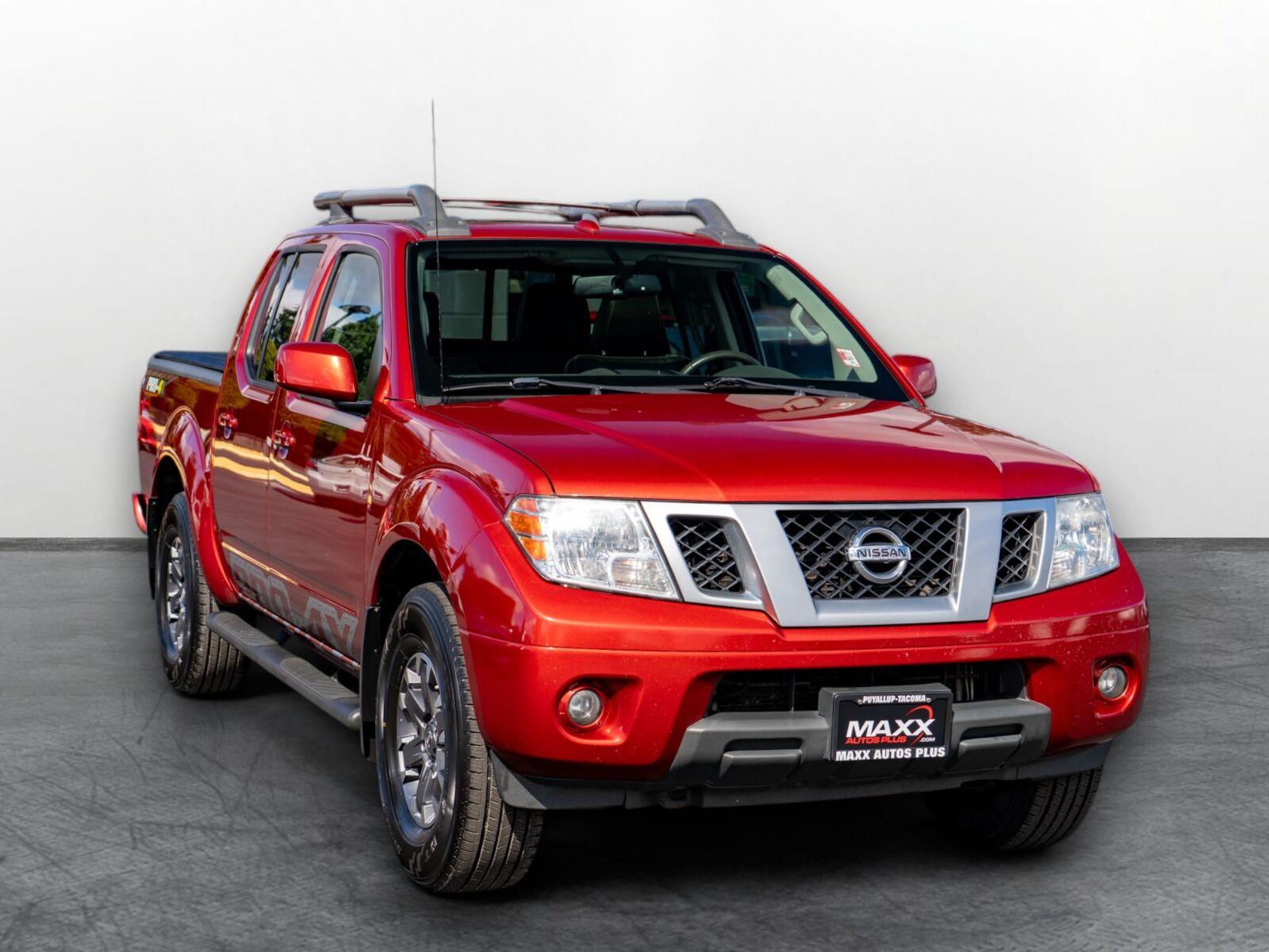 Lava Red 2017 Nissan Frontier Pickup Truck Four-Wheel Drive Automatic