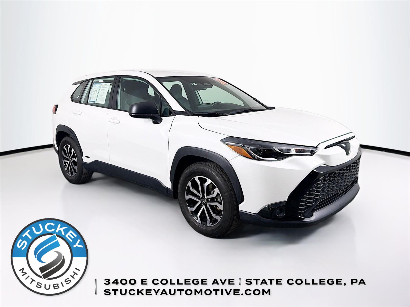 White (Wind Chill Pearl) 2024 Toyota Corolla Cross Hybrid S AWD SUV / Crossover All-Wheel Drive Continuously Variable Transmission