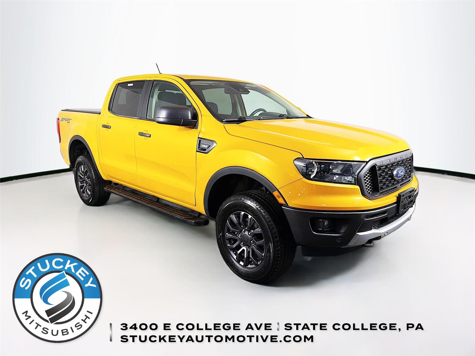 Cyber Orange Metallic Tri-Coat 2021 Ford Ranger XLT SuperCrew 4WD Pickup Truck Four-Wheel Drive Automatic