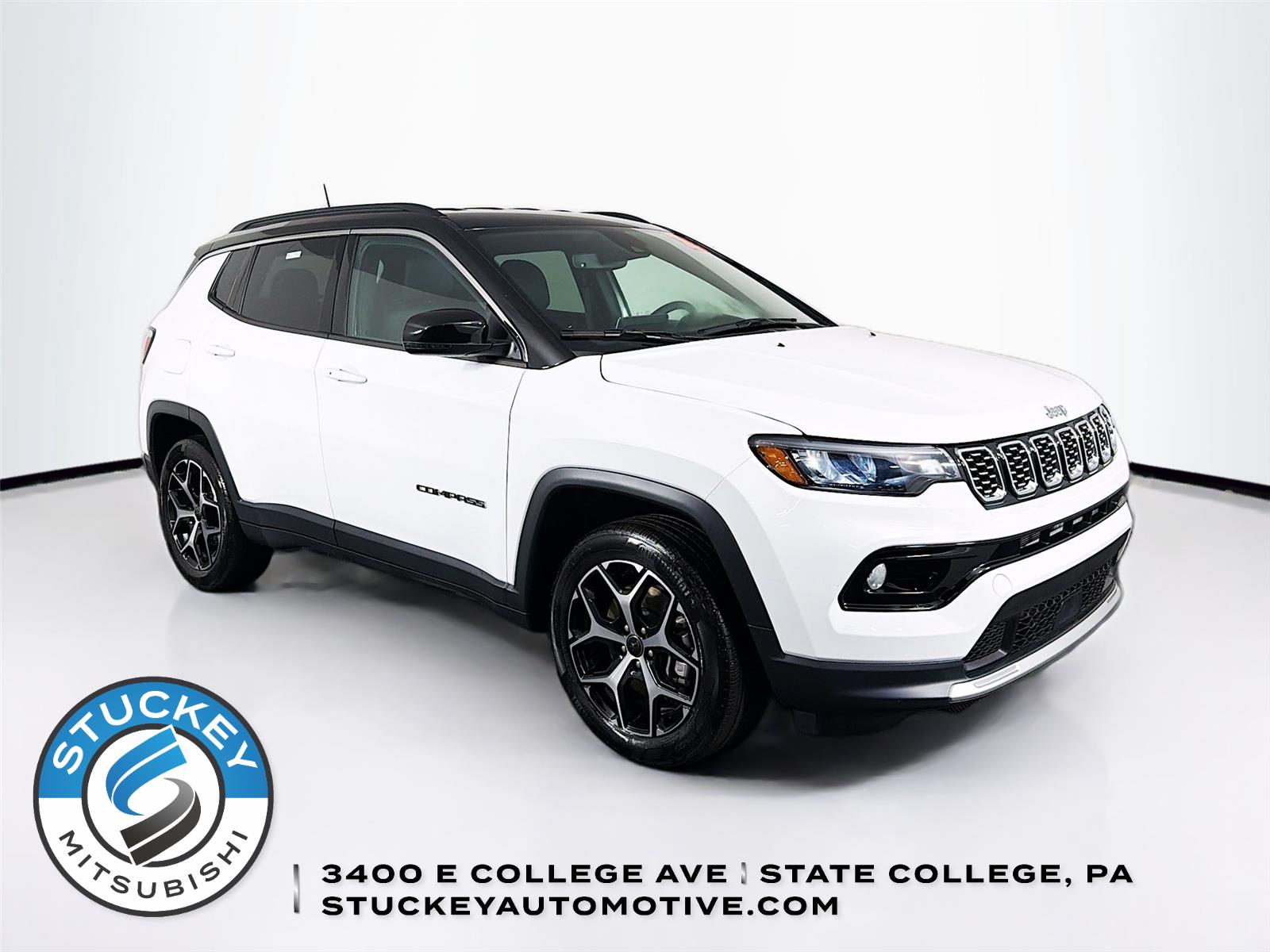 Bright White Clearcoat 2025 Jeep Compass Limited 4WD SUV / Crossover Four-Wheel Drive 8-Speed Automatic
