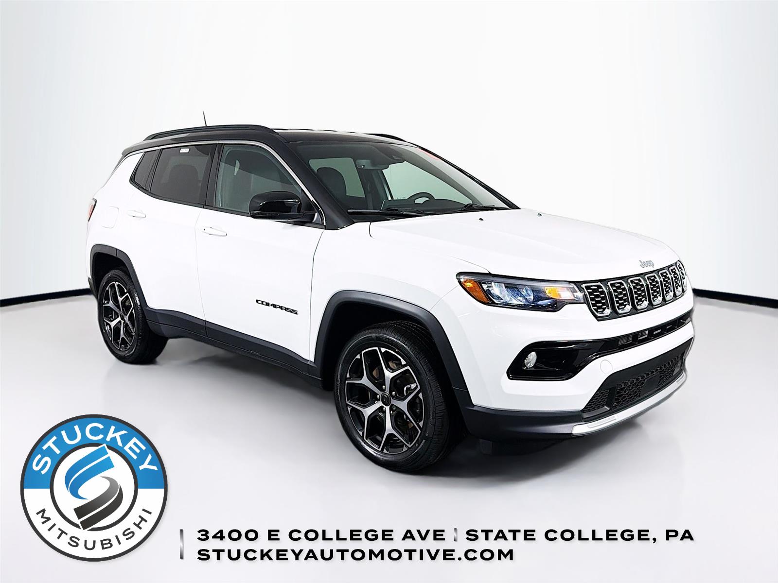 Bright White Clearcoat 2025 Jeep Compass Limited 4WD SUV / Crossover Four-Wheel Drive 8-Speed Automatic