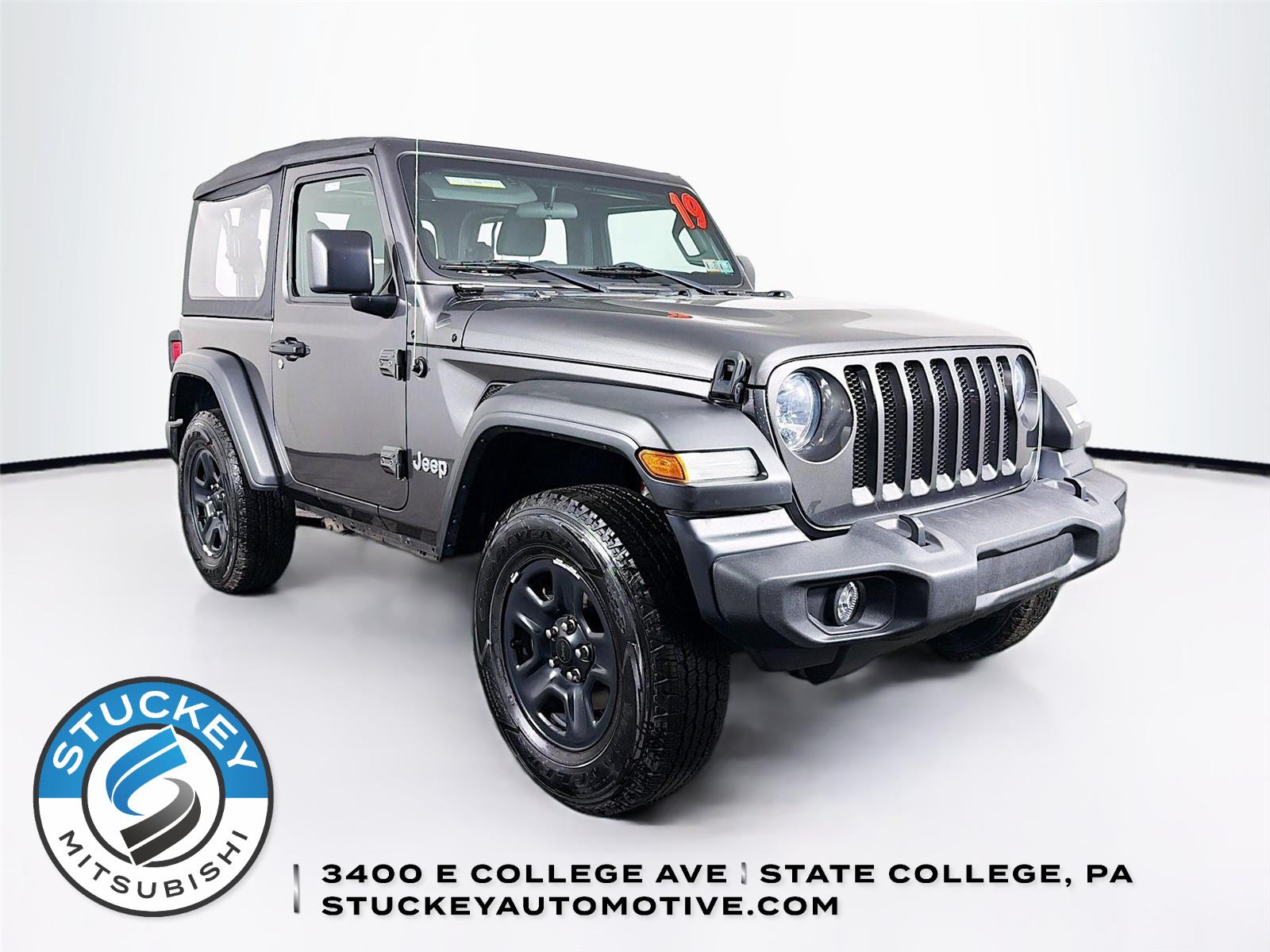 Gray (Granite Crystal Metallic Clearcoat) 2019 Jeep Wrangler Sport 4WD SUV / Crossover Four-Wheel Drive 6-Speed Manual
