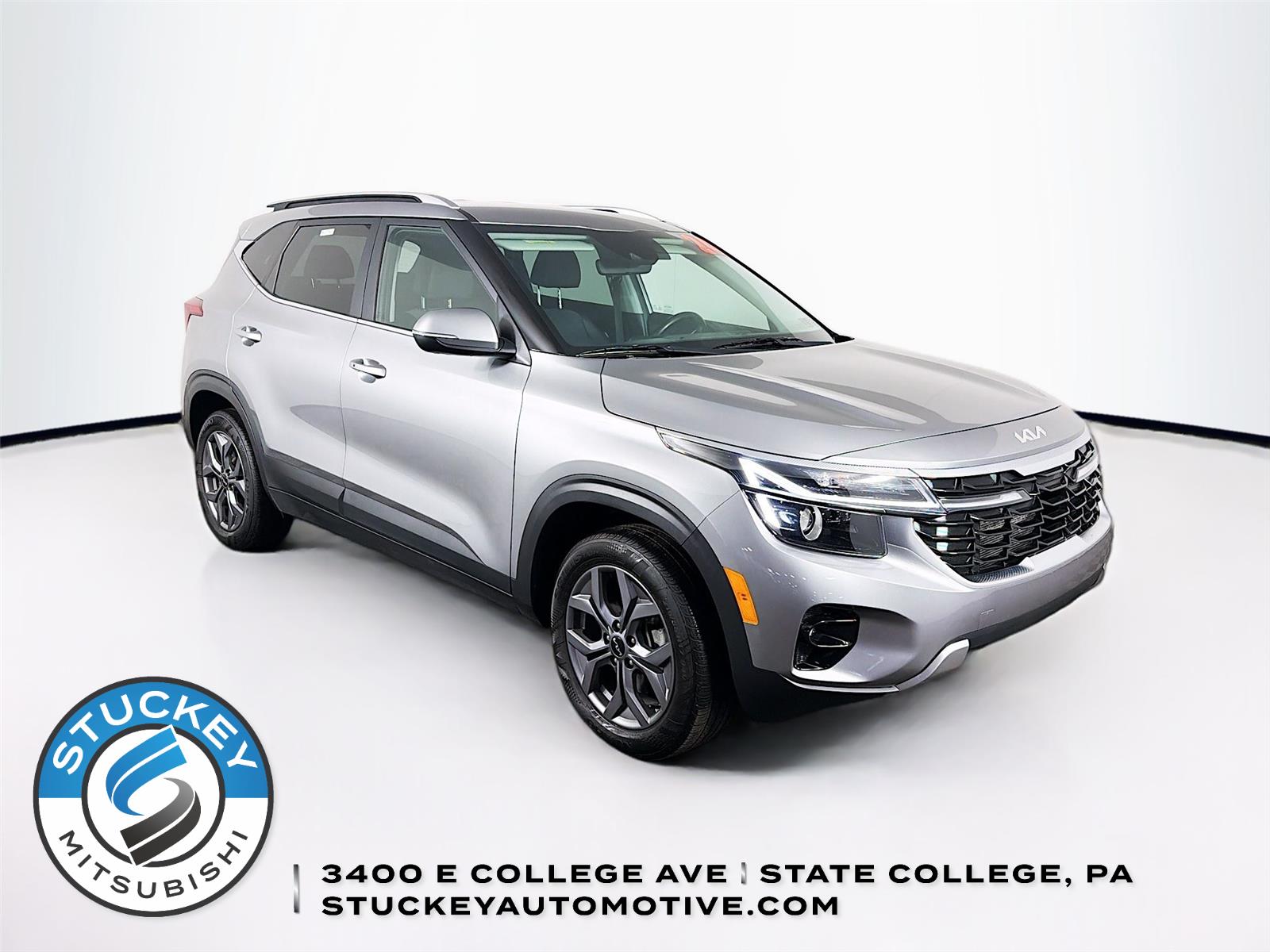 Steel Gray 2024 Kia Seltos S AWD SUV / Crossover All-Wheel Drive Continuously Variable Transmission
