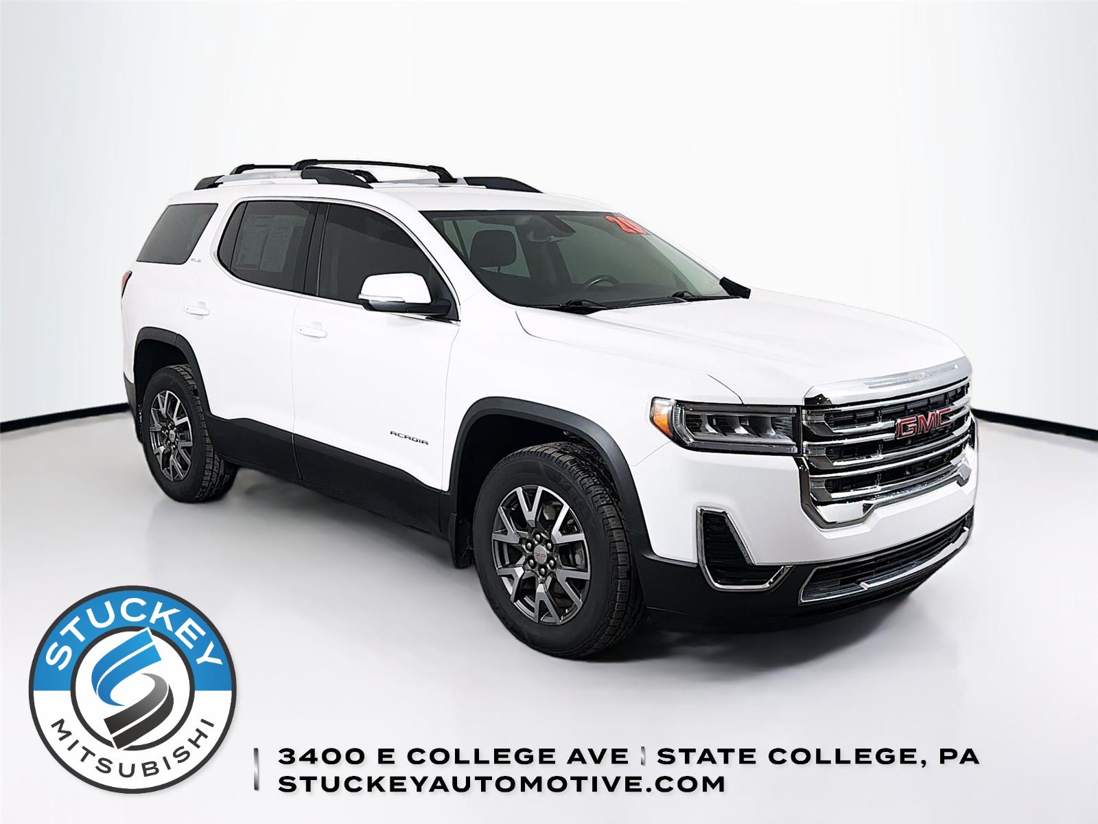 Summit White 2020 GMC Acadia SLE AWD SUV / Crossover Four-Wheel Drive 9-Speed Automatic