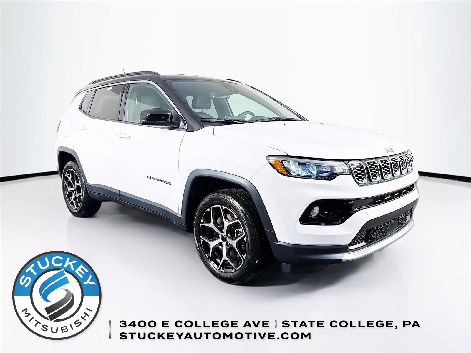 Bright White Clearcoat 2025 Jeep Compass Limited 4WD SUV / Crossover Four-Wheel Drive 8-Speed Automatic