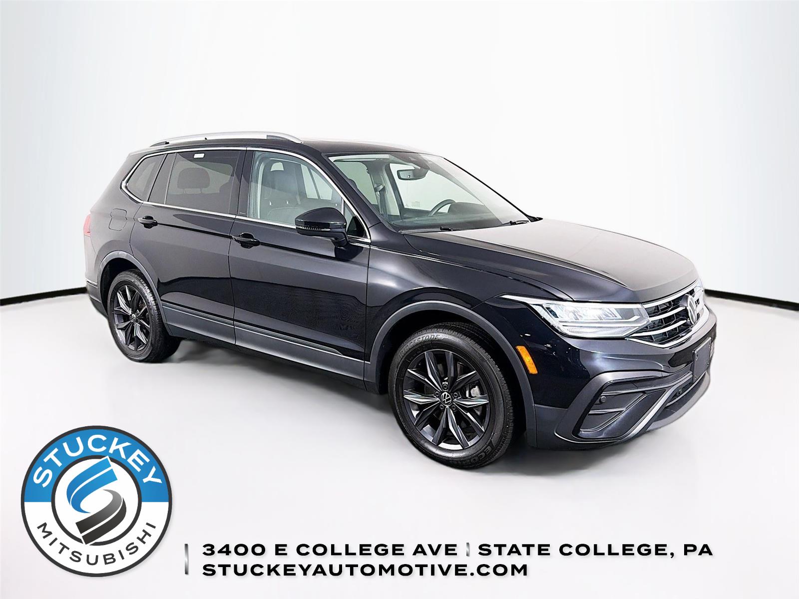 Deep Black Pearl 2023 Volkswagen Tiguan SUV / Crossover All-Wheel Drive Automatic