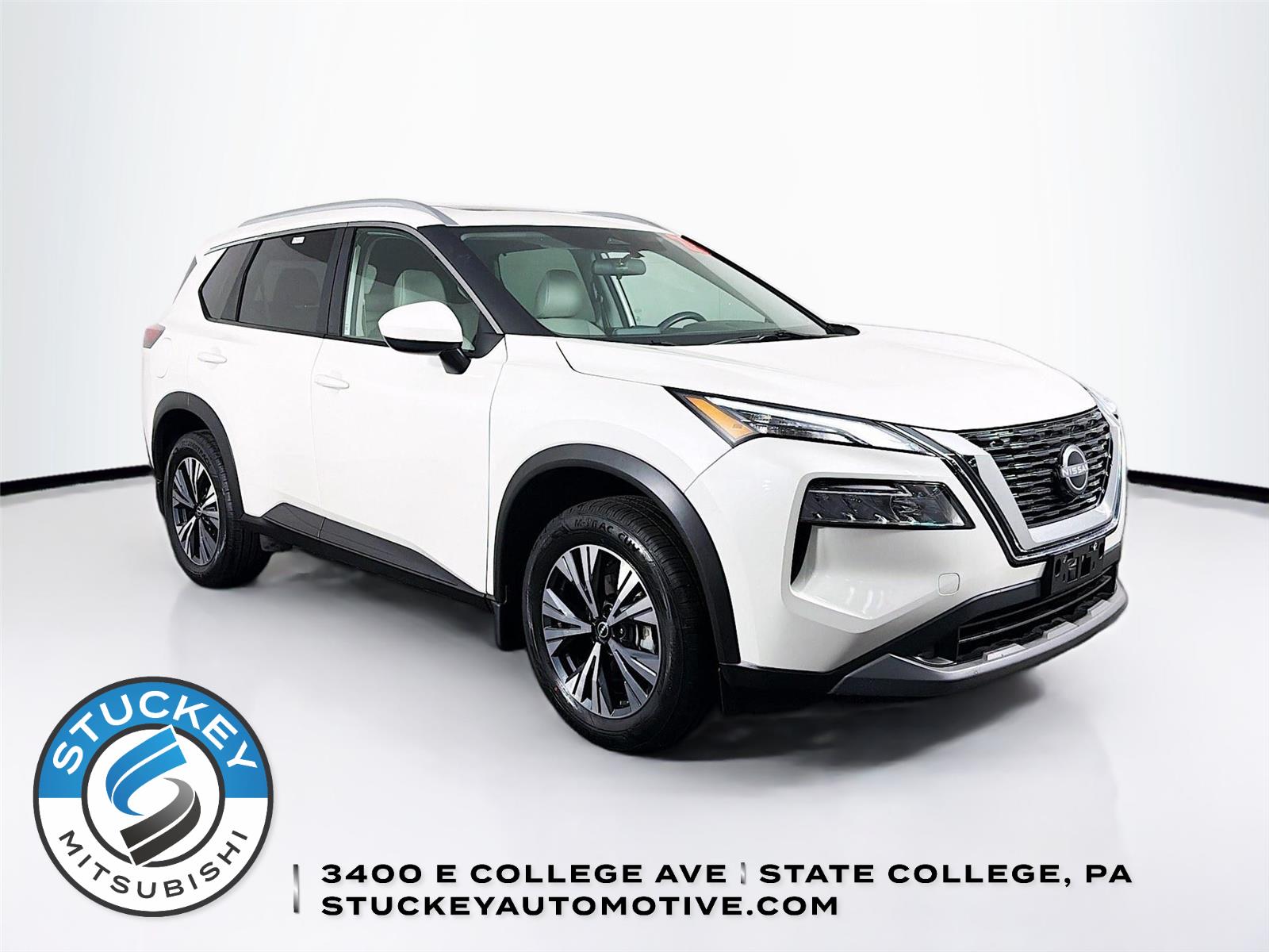 Pearl White Tricoat 2023 Nissan Rogue SUV / Crossover All-Wheel Drive Continuously Variable Transmission