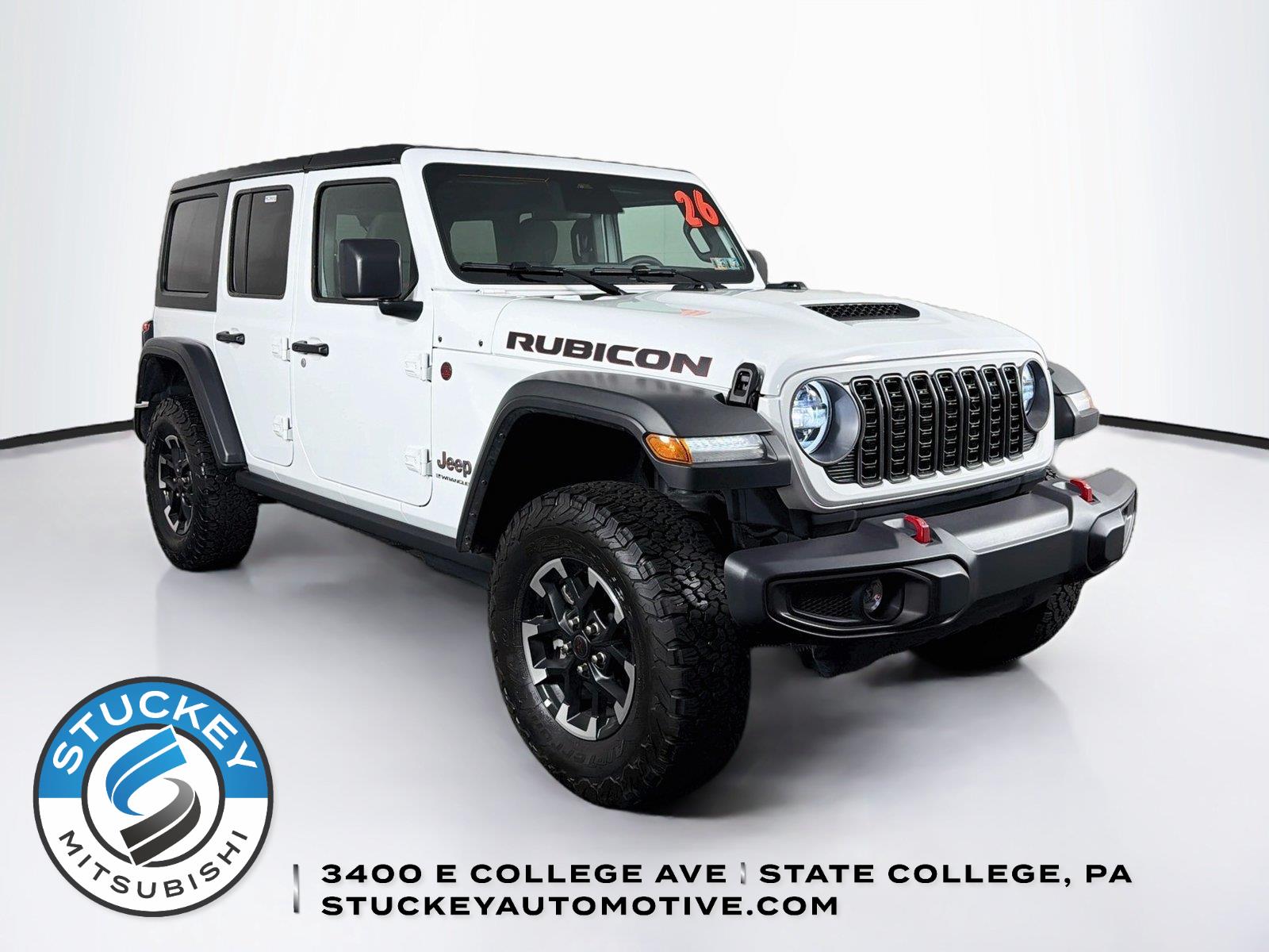 Bright White Clearcoat 2026 Jeep Wrangler SUV / Crossover Four-Wheel Drive 8-Speed Automatic