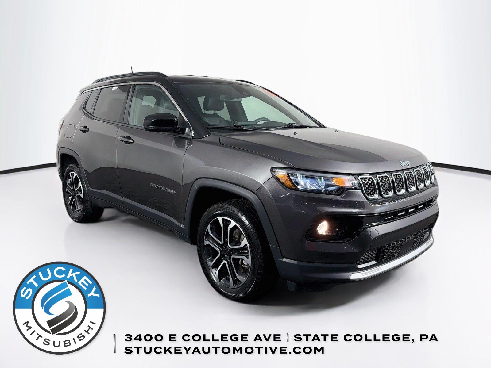Gray (Granite Crystal Metallic Clearcoat) 2023 Jeep Compass SUV / Crossover Four-Wheel Drive 8-Speed Automatic
