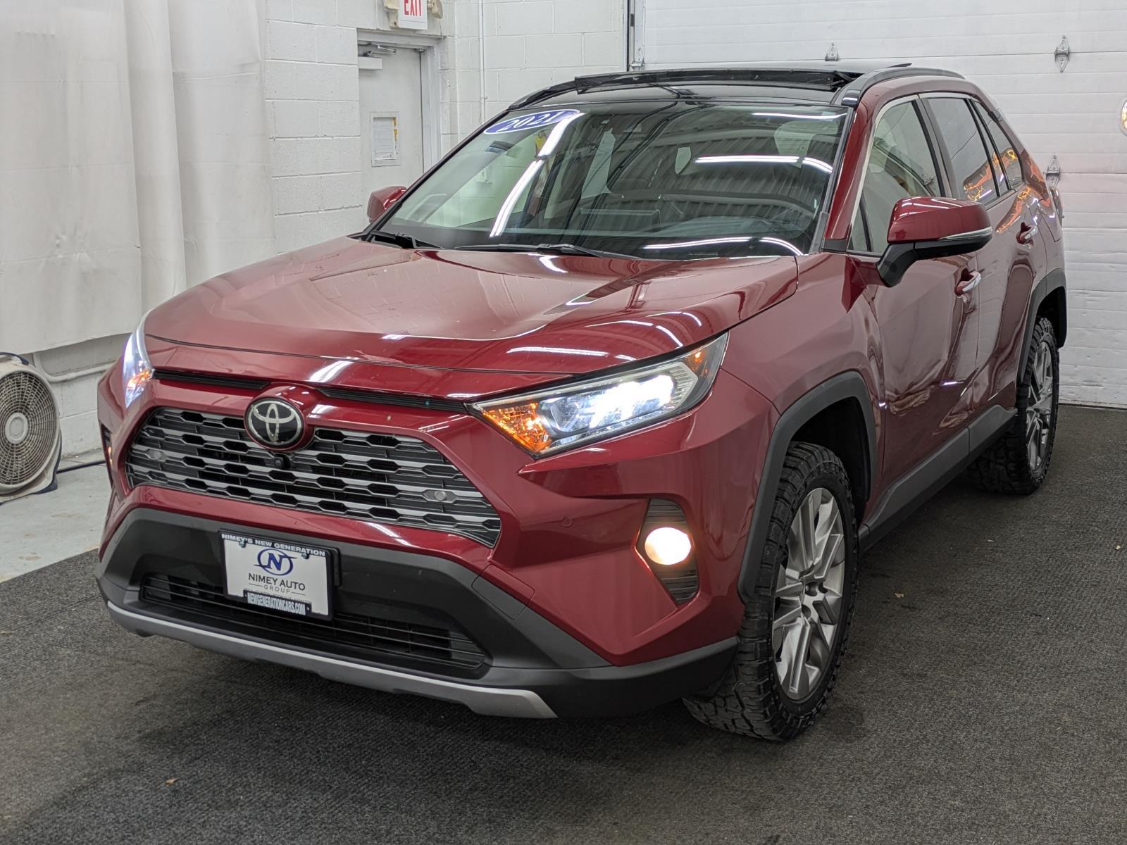 Red (Ruby Flare Pearl) 2021 Toyota RAV4 Limited AWD SUV / Crossover All-Wheel Drive Automatic