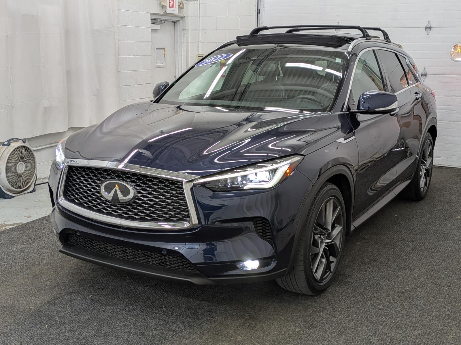 Hermosa Blue 2022 INFINITI QX50 Autograph AWD SUV / Crossover All-Wheel Drive Continuously Variable Transmission